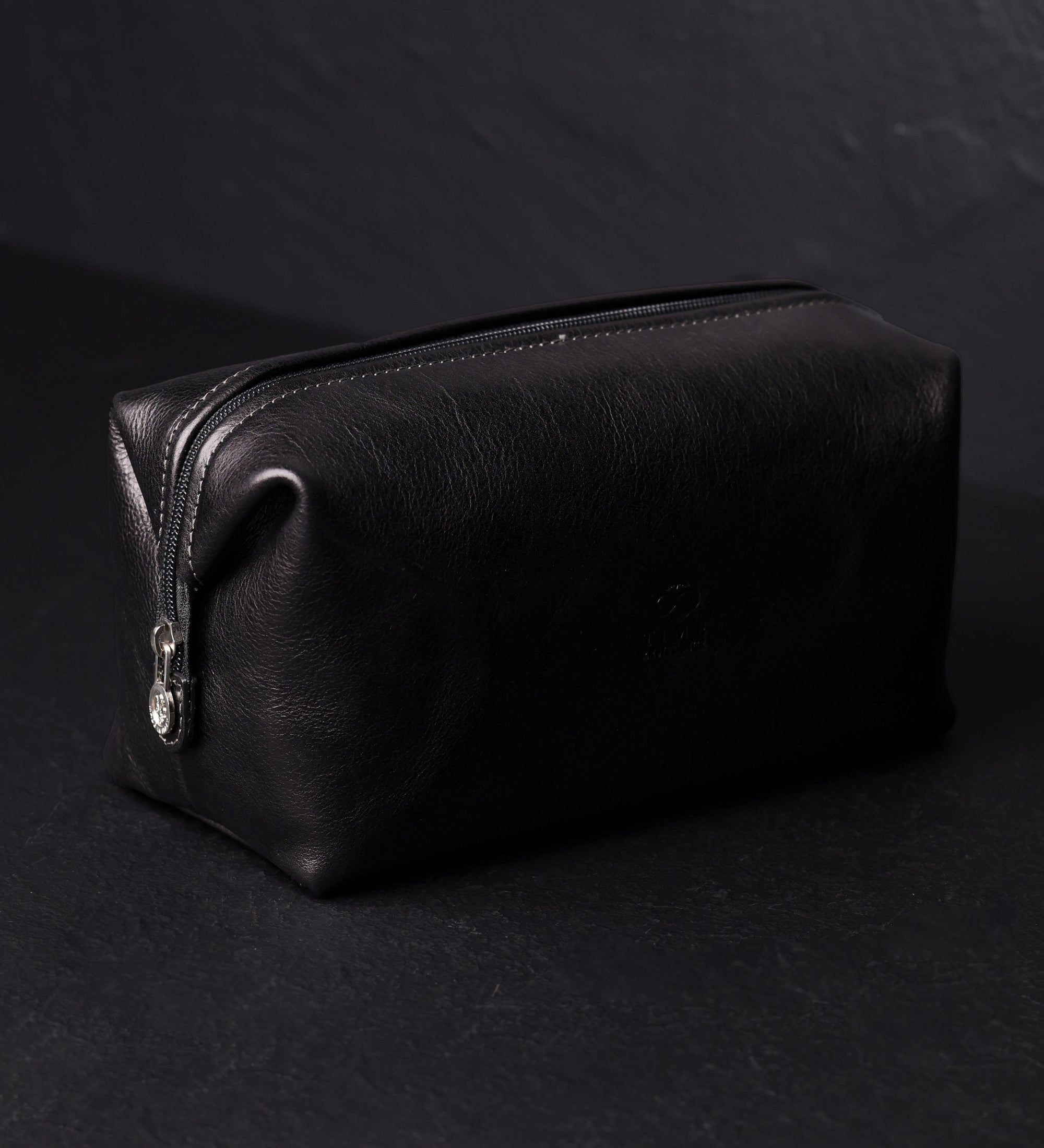 Small Leather Toiletry Bag - Four Past Midnight