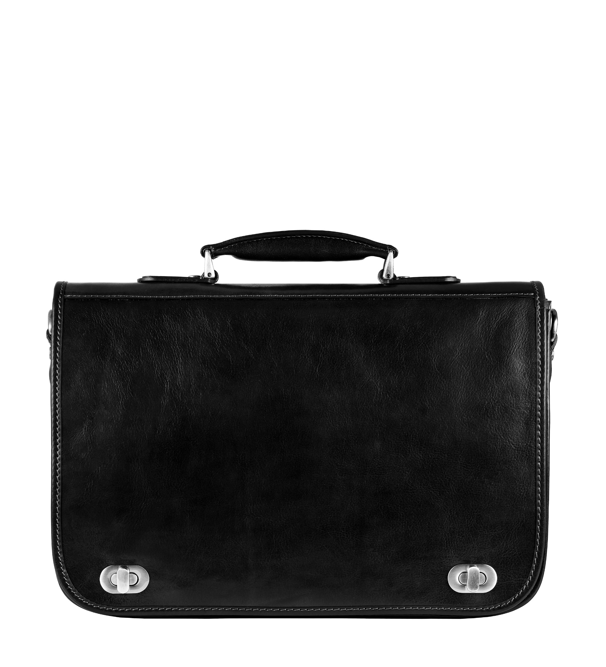 Full Grain Italian Leather Briefcase - Illusions