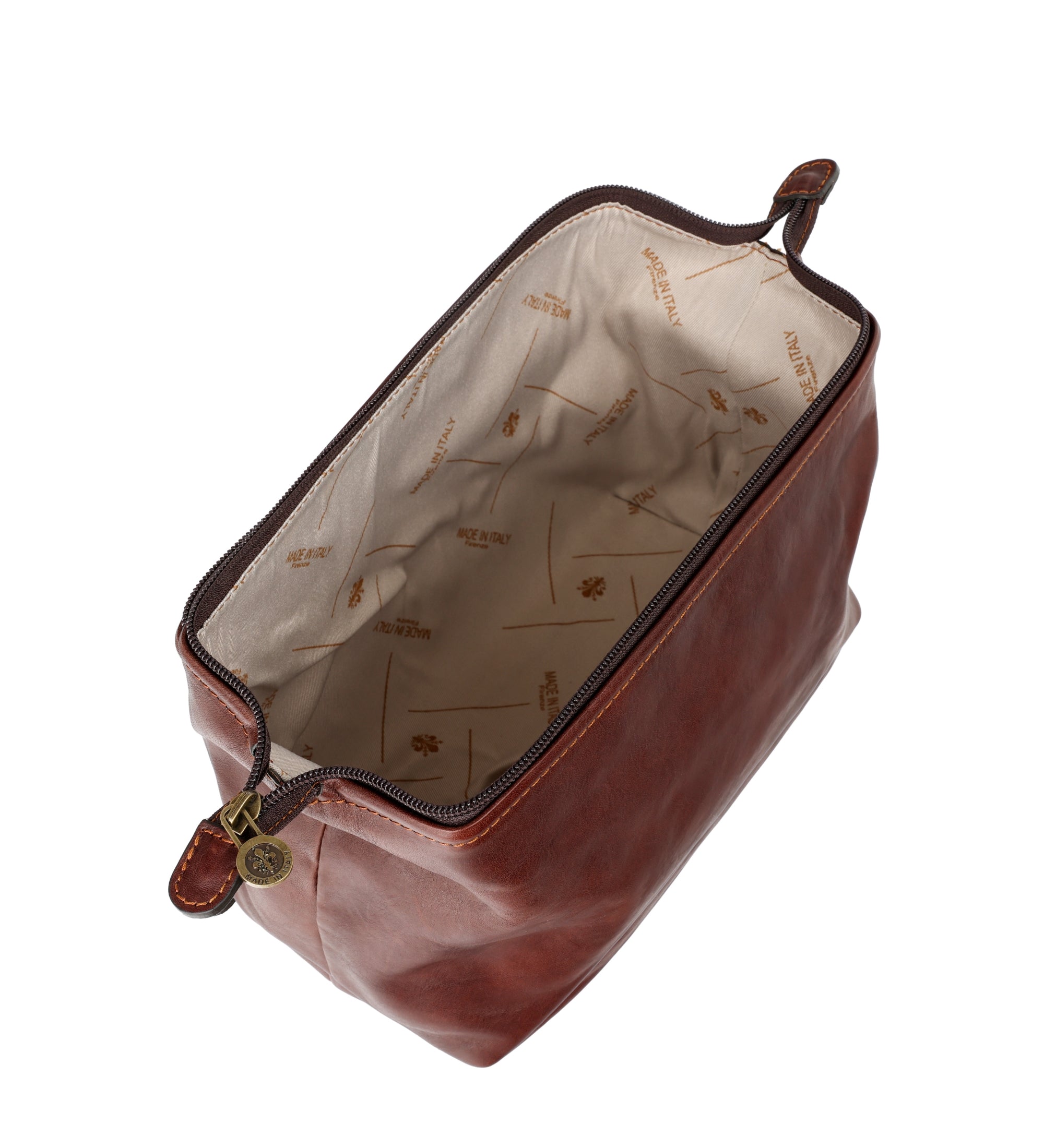 Small Leather Toiletry Bag - Four Past Midnight