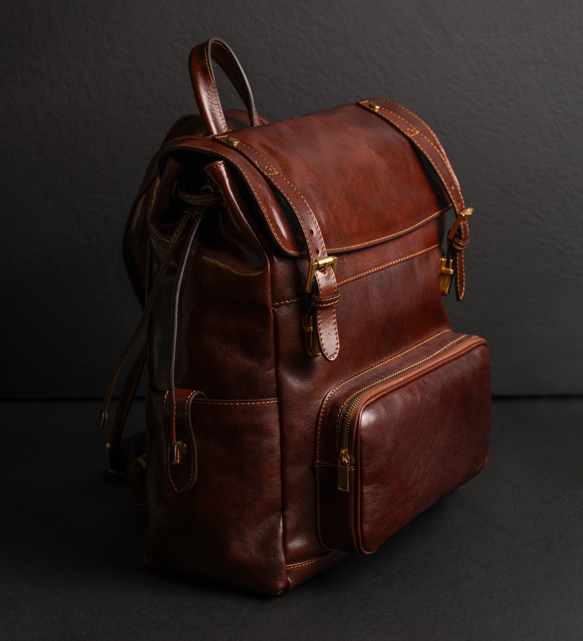 best full grain leather backpack Baby Toiletry Bag COACH Bleecker Backpack (Men's/Unisex) including a hidden phone Color:Possom