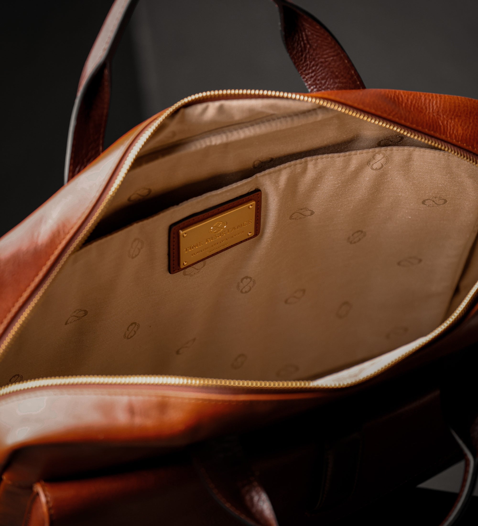 Large Leather Briefcase Laptop Bag - The Chateau