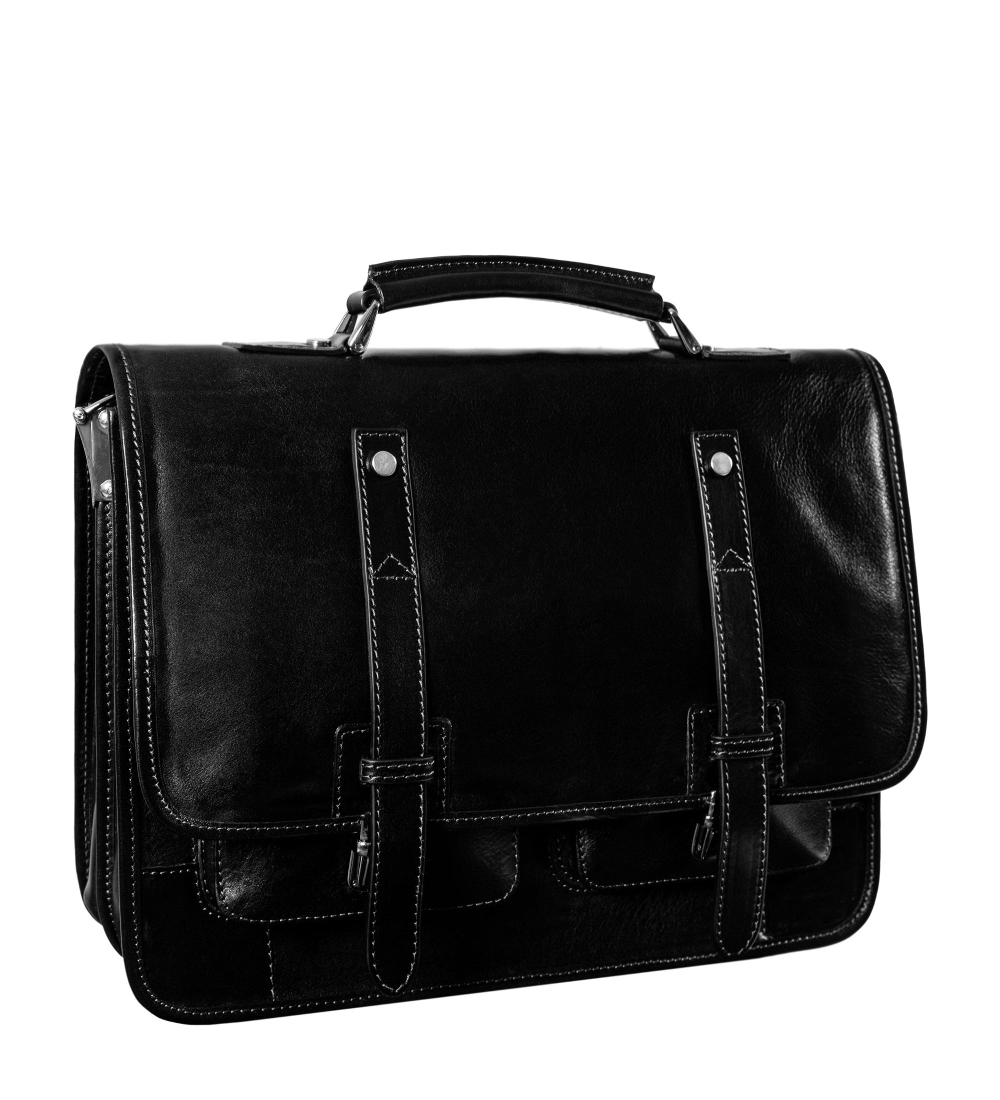 Full Grain Italian Leather Briefcase Backpack - A Midsummer Night's Dream