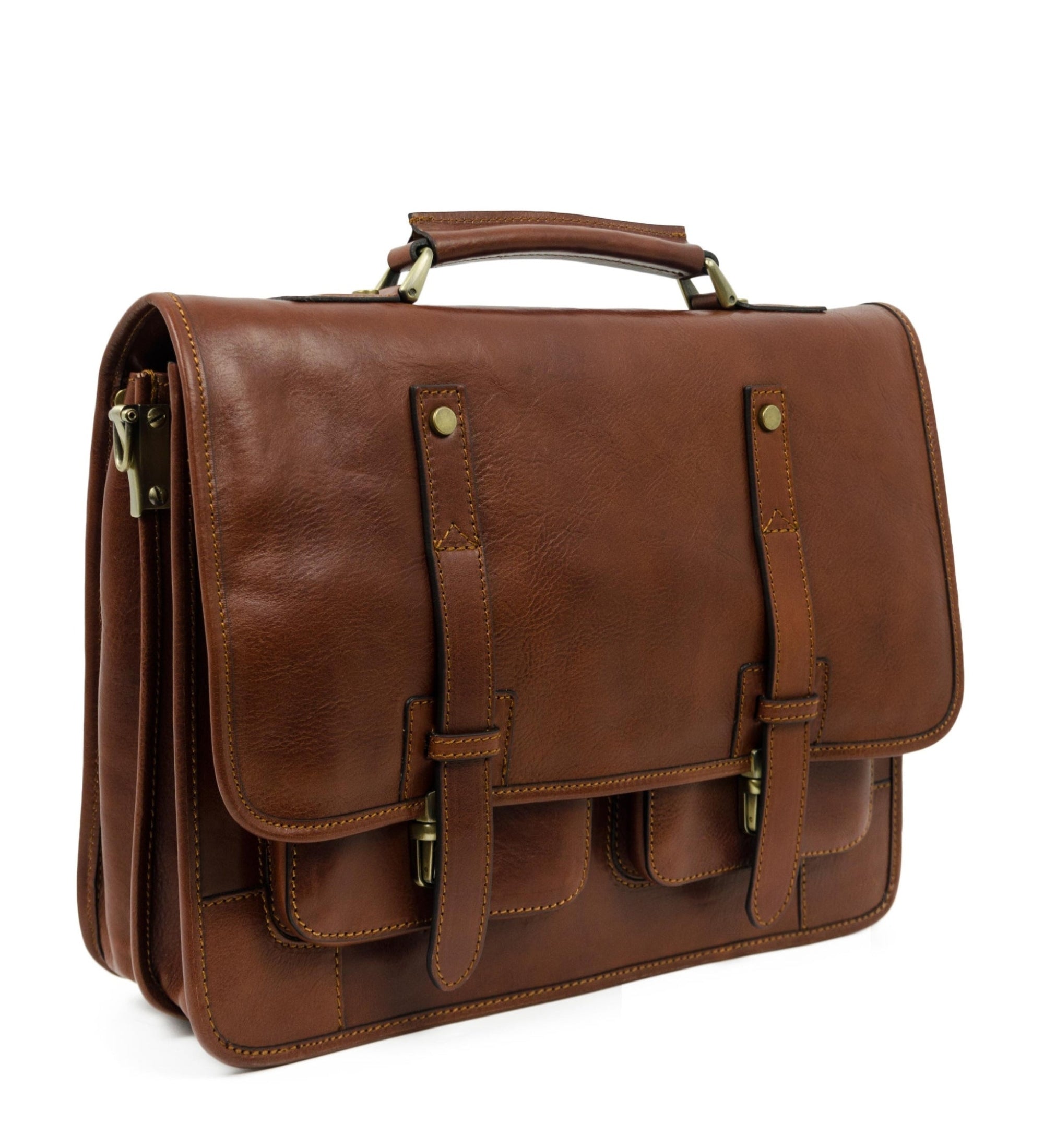 Full Grain Italian Leather Briefcase Backpack - A Midsummer Night's Dream