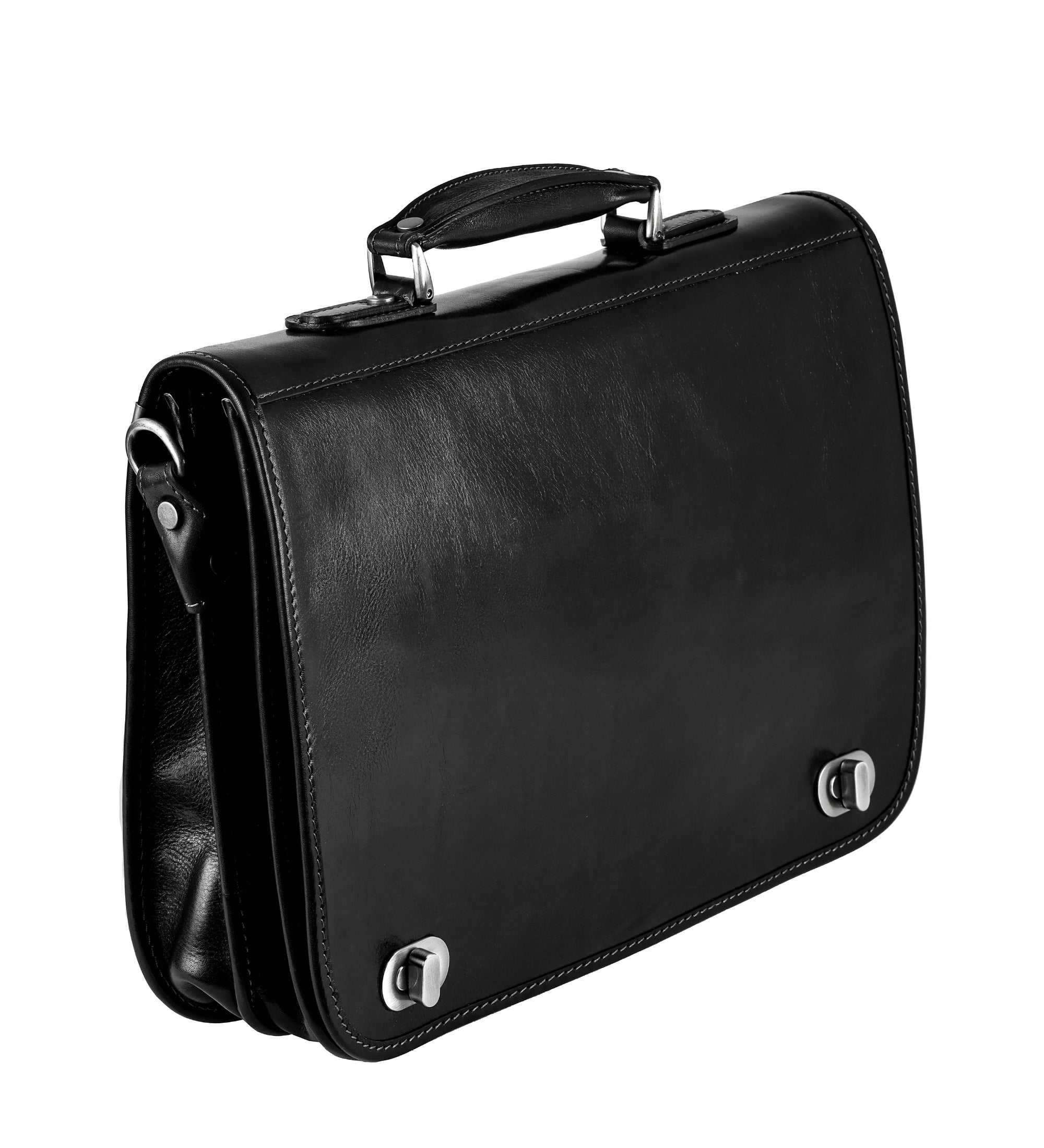 Full Grain Italian Leather Briefcase - Illusions