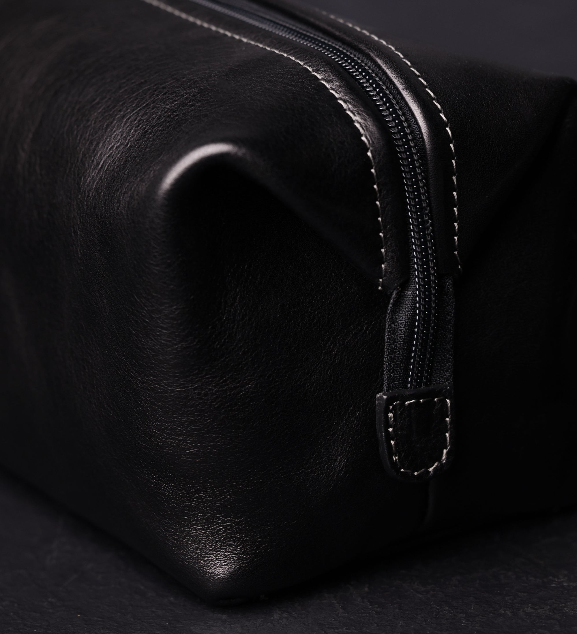 Small Leather Toiletry Bag - Four Past Midnight