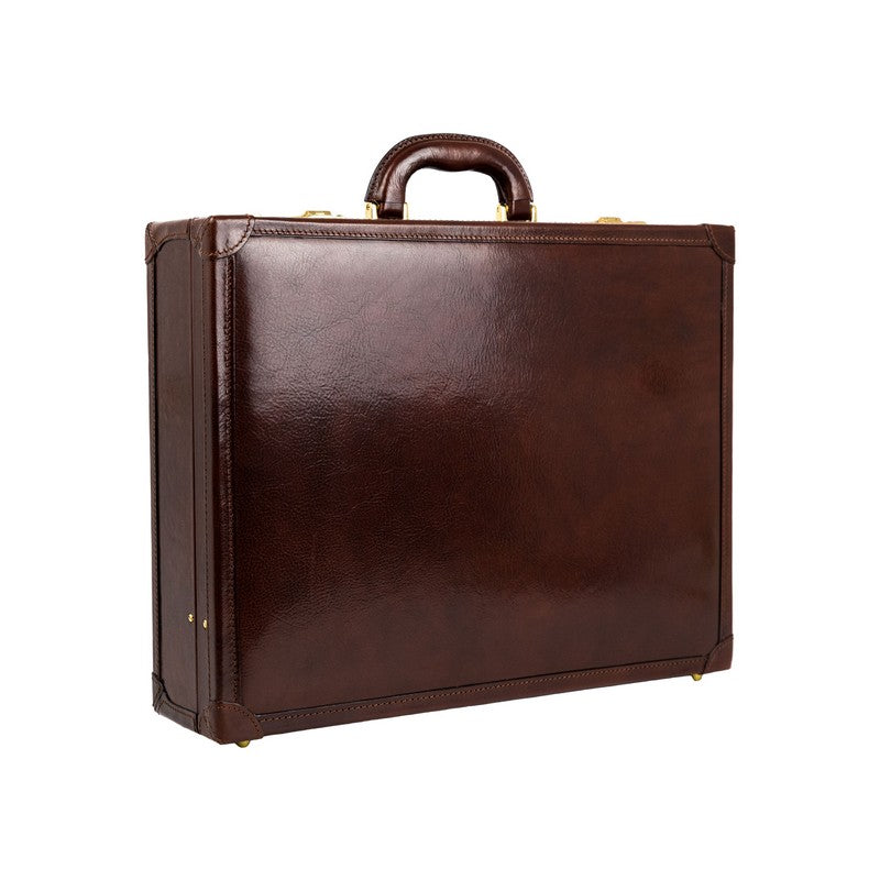 Small Leather Attach Case Briefcase - The House of Mirth