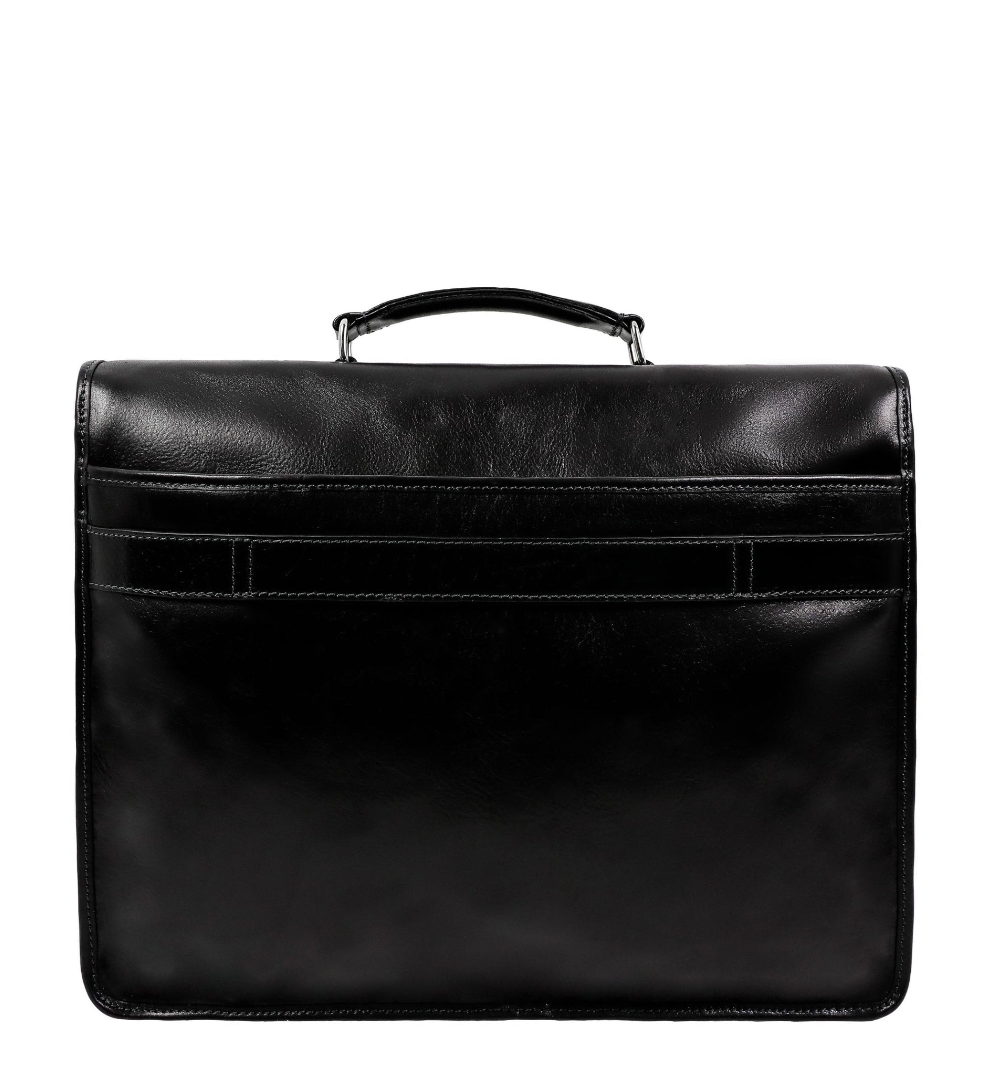 Full Grain Italian Leather Briefcase, Satchel Bag - The Time Machine