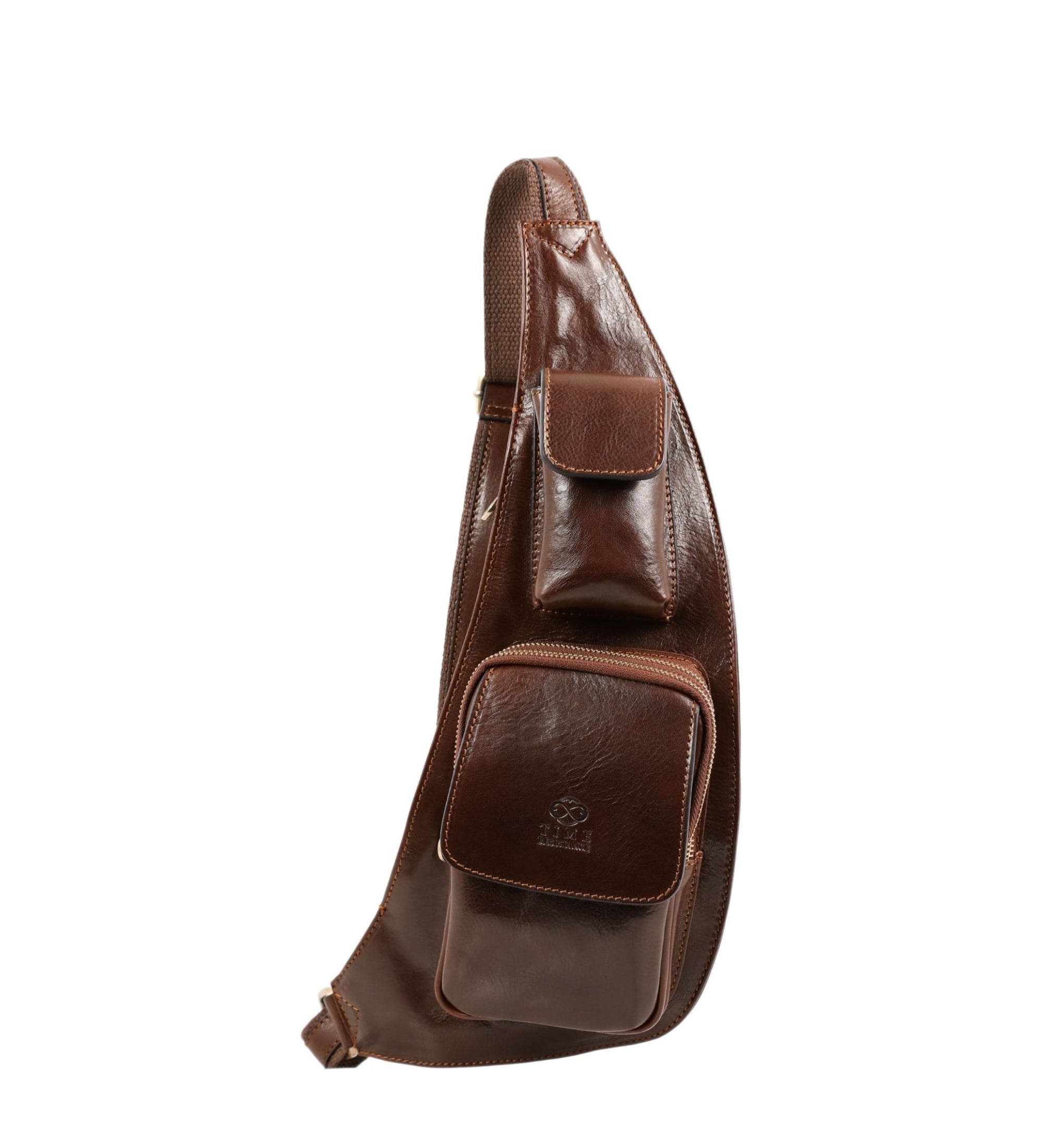 Leather Sling Bag Crossbody Bag The Monk - Main Image