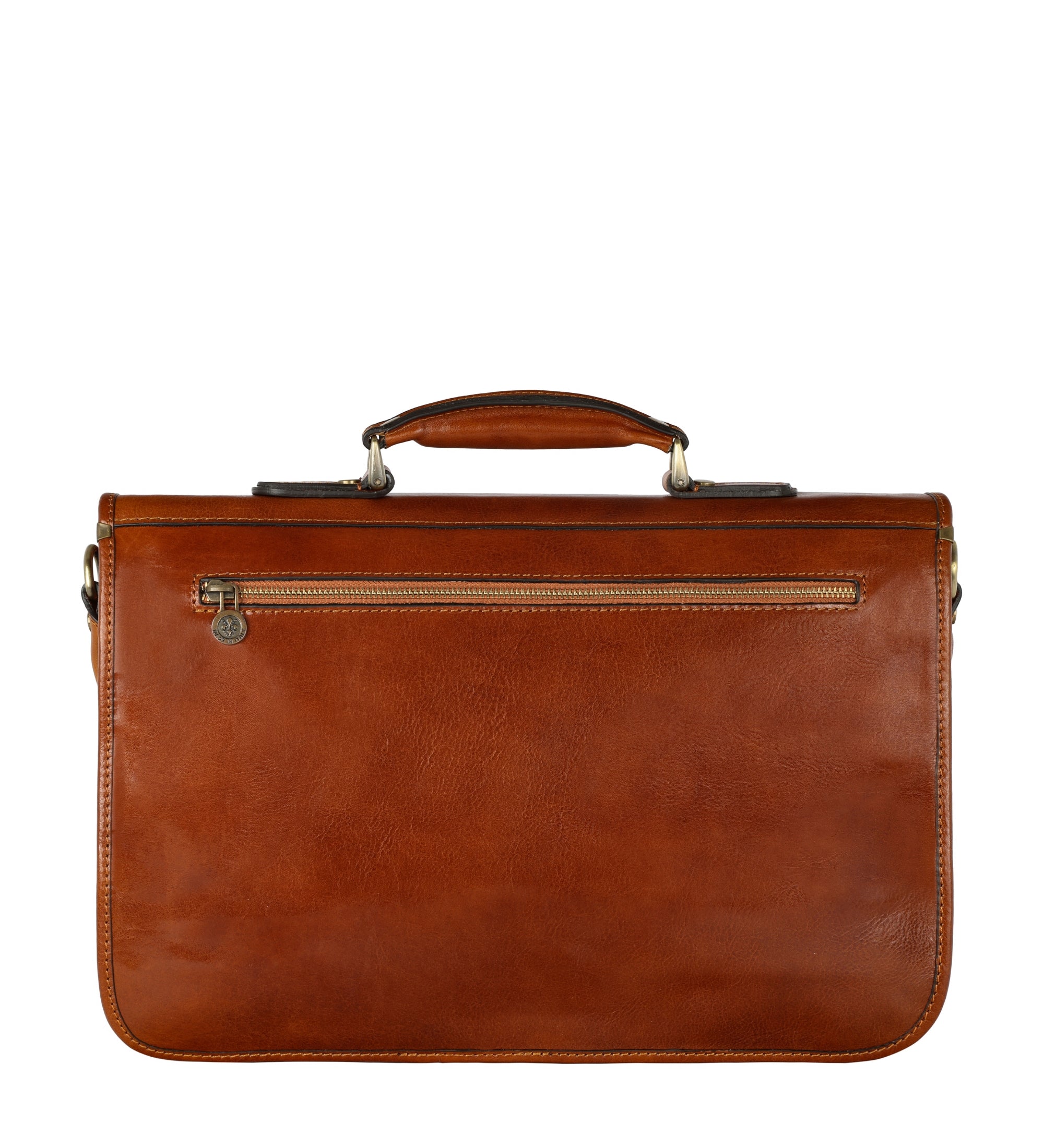 Full Grain Italian Leather Briefcase - Illusions