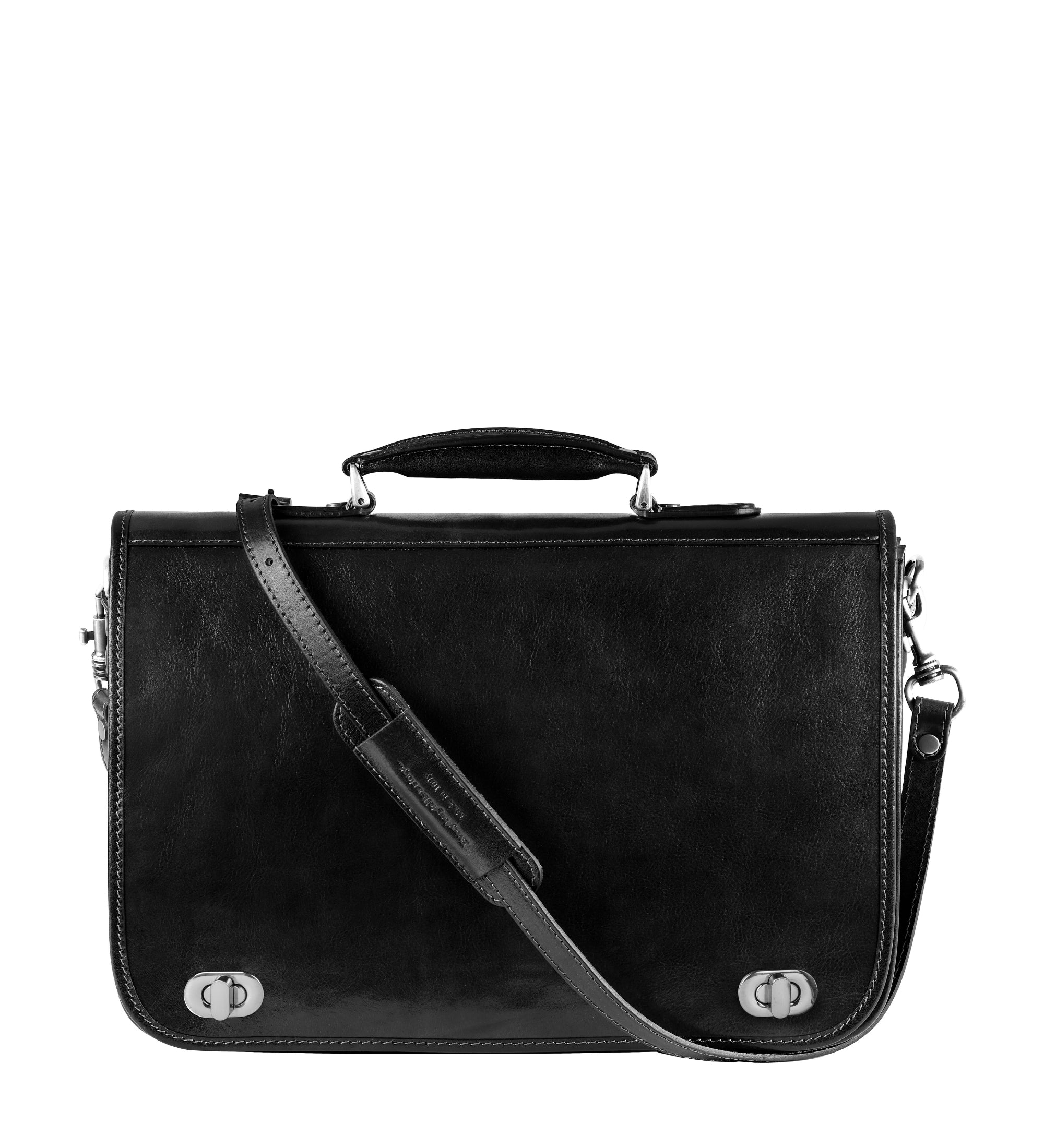 Full Grain Italian Leather Briefcase - Illusions