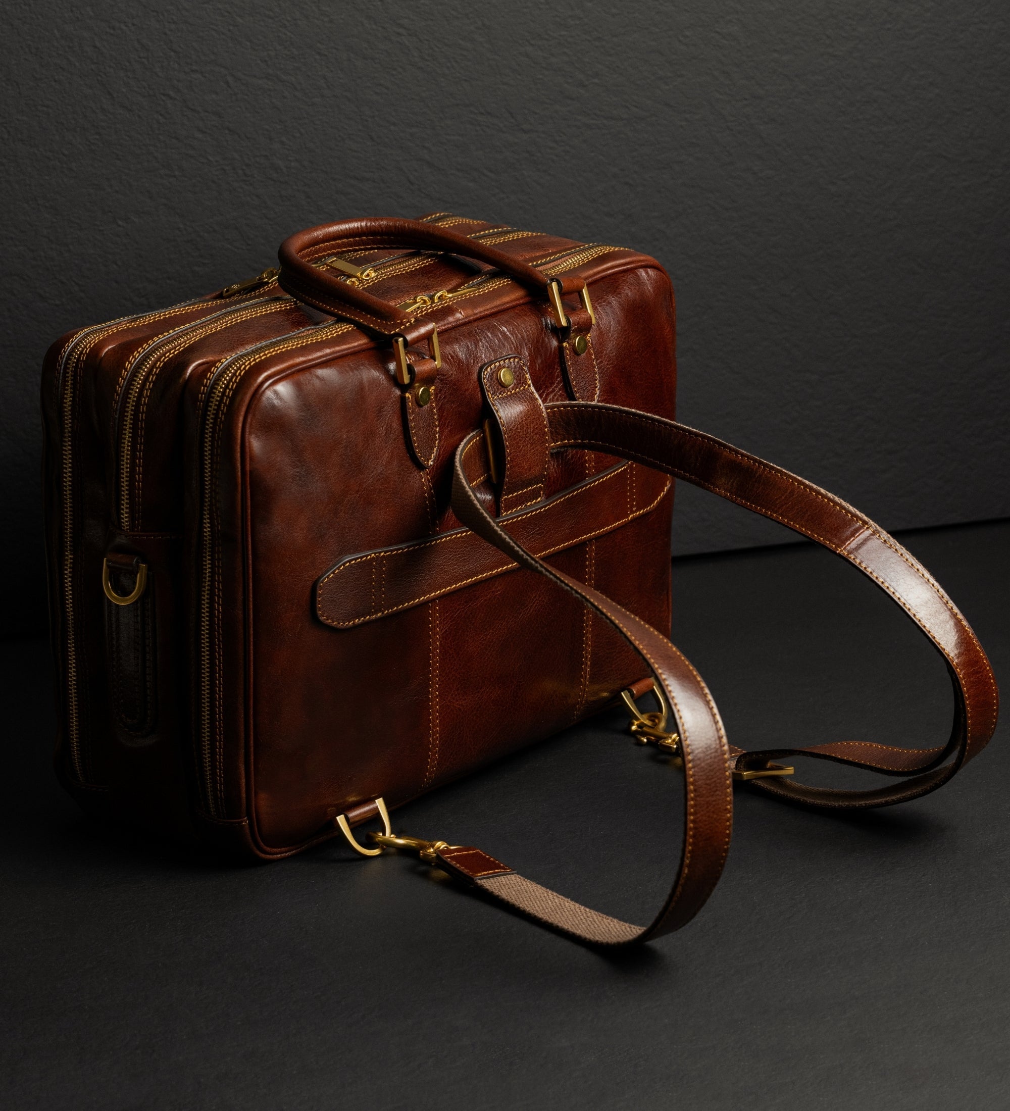 Womens Leather Convertible Bag Backpack - A Farewell to Arms
