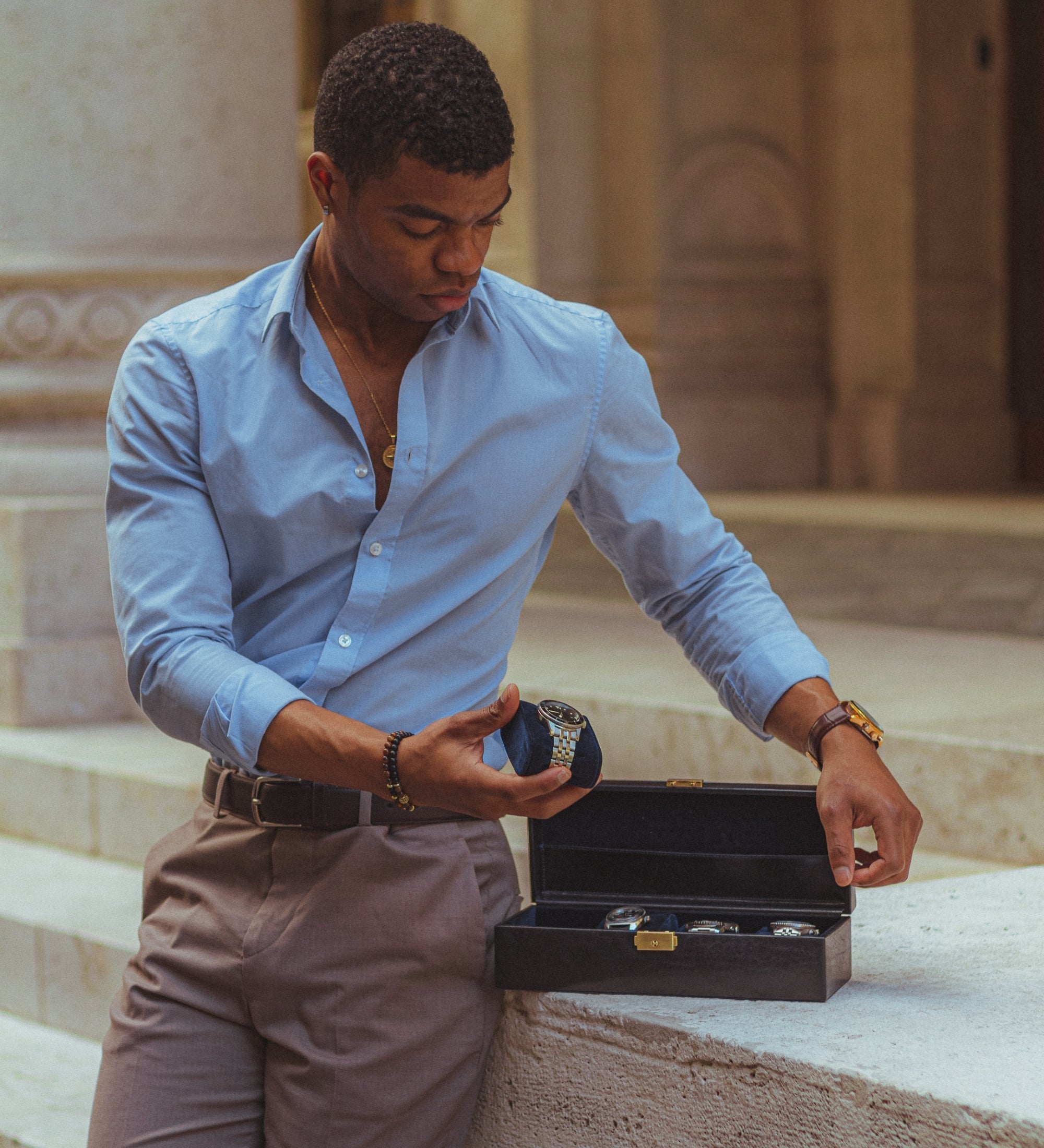 Leather Watch Box, Watch Organiser - Herzog