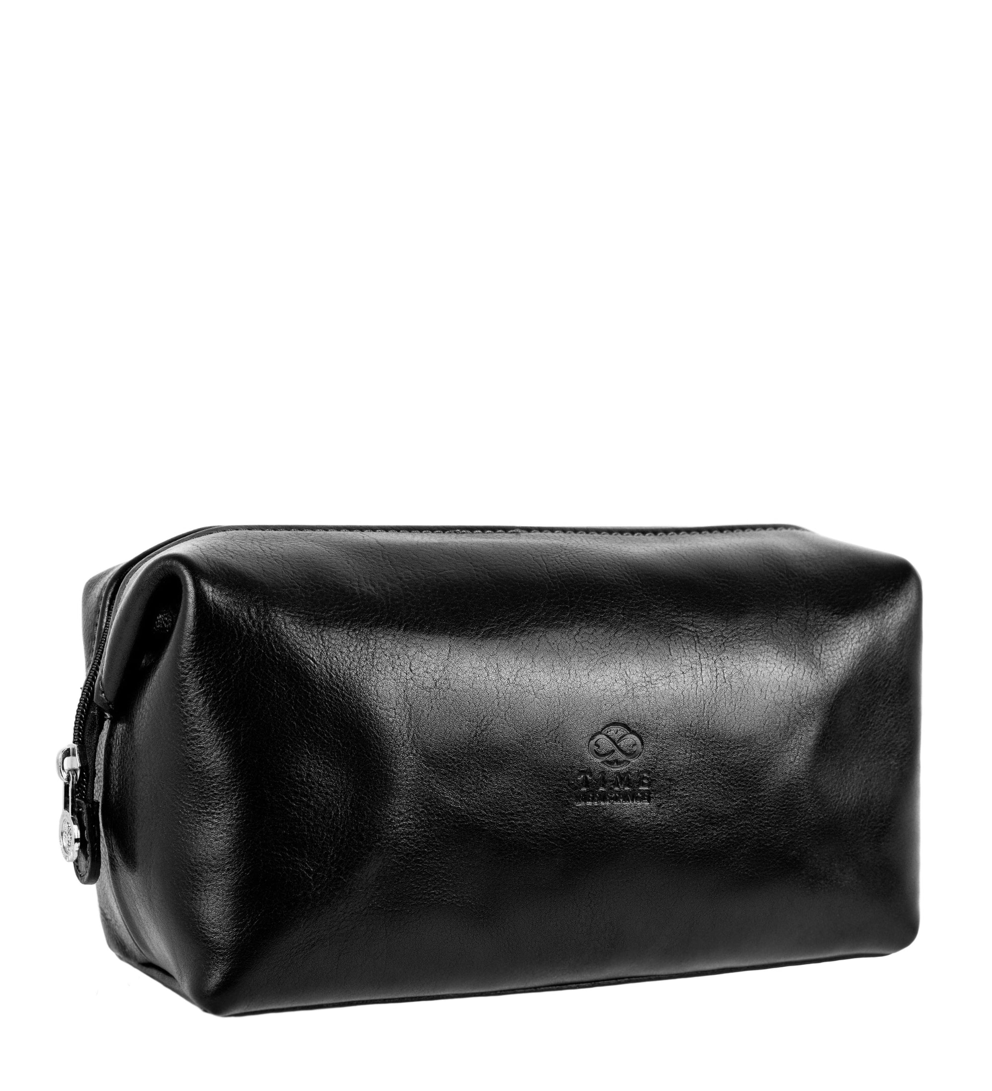 Small Leather Toiletry Bag - Four Past Midnight