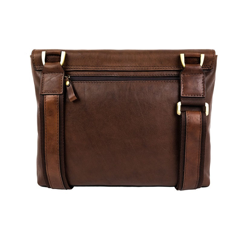 Leather Messenger Bag - A Room with a View