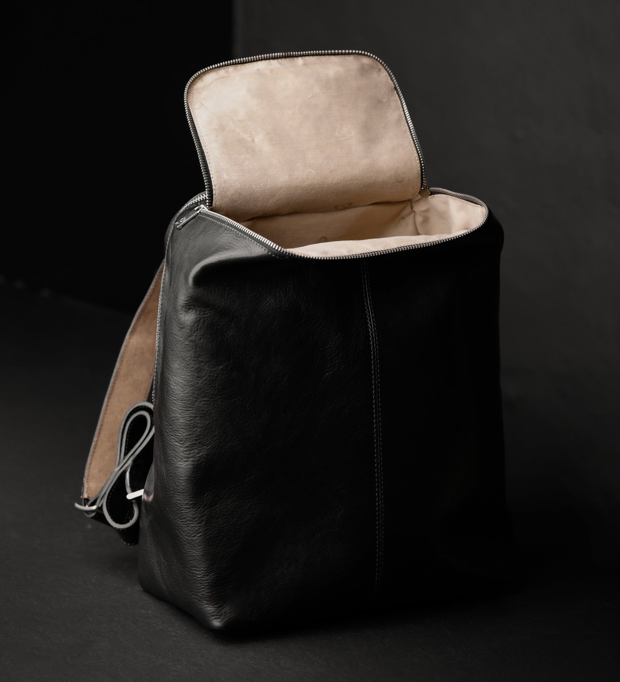 Leather Backpack - A Bend in the River