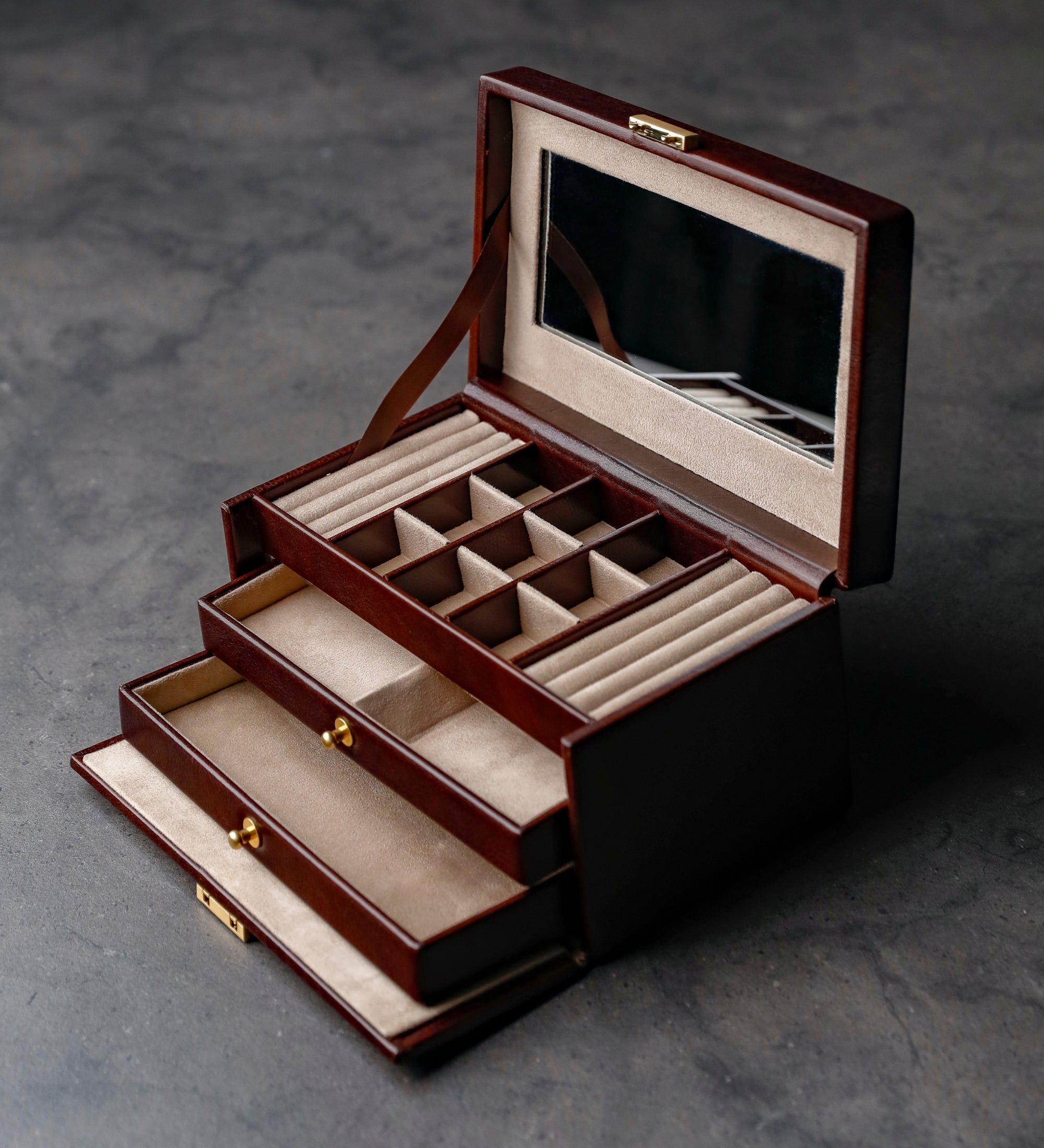 Leather Jewelry Box for Women - Beloved