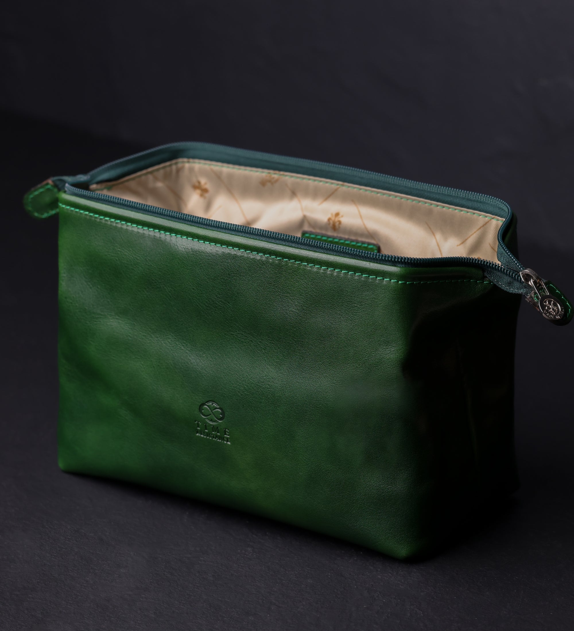 Small Leather Toiletry Bag - Four Past Midnight