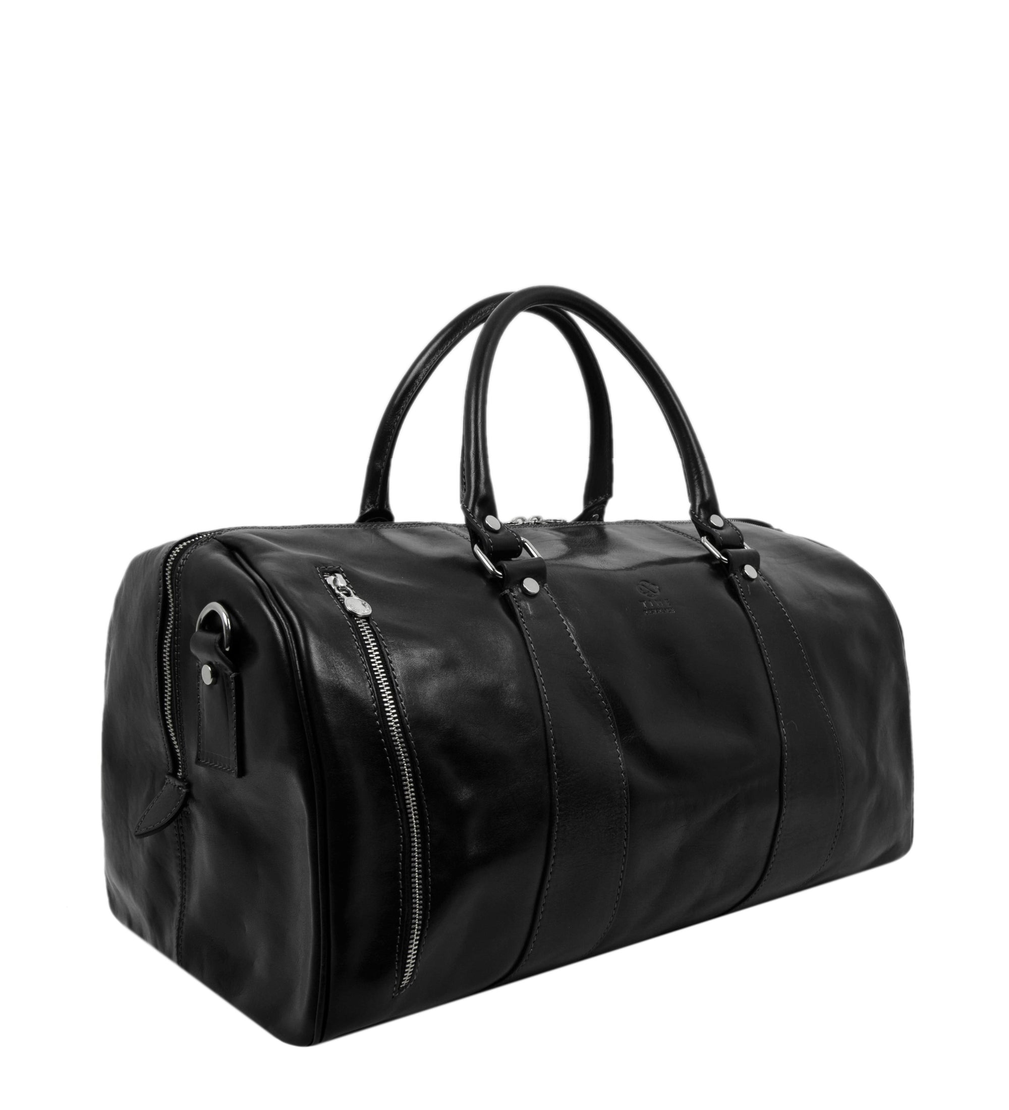 Full Grain Italian Leather Duffel Bag - Wise Children