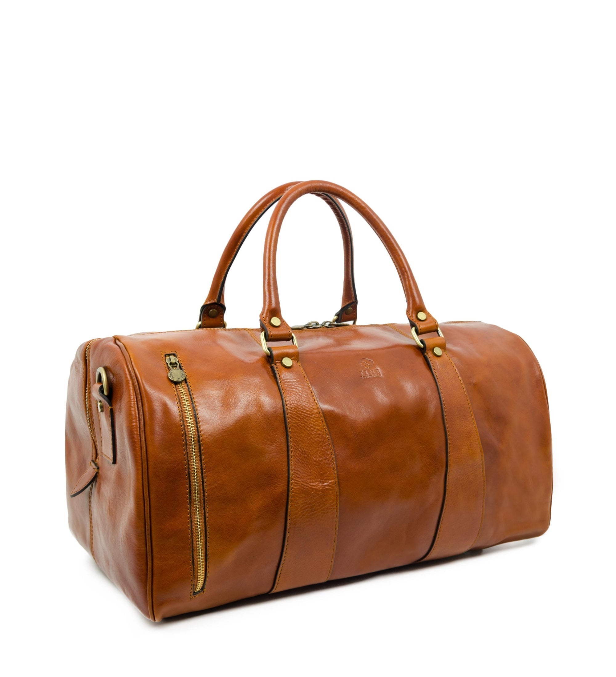 Full Grain Italian Leather Duffel Bag - Wise Children