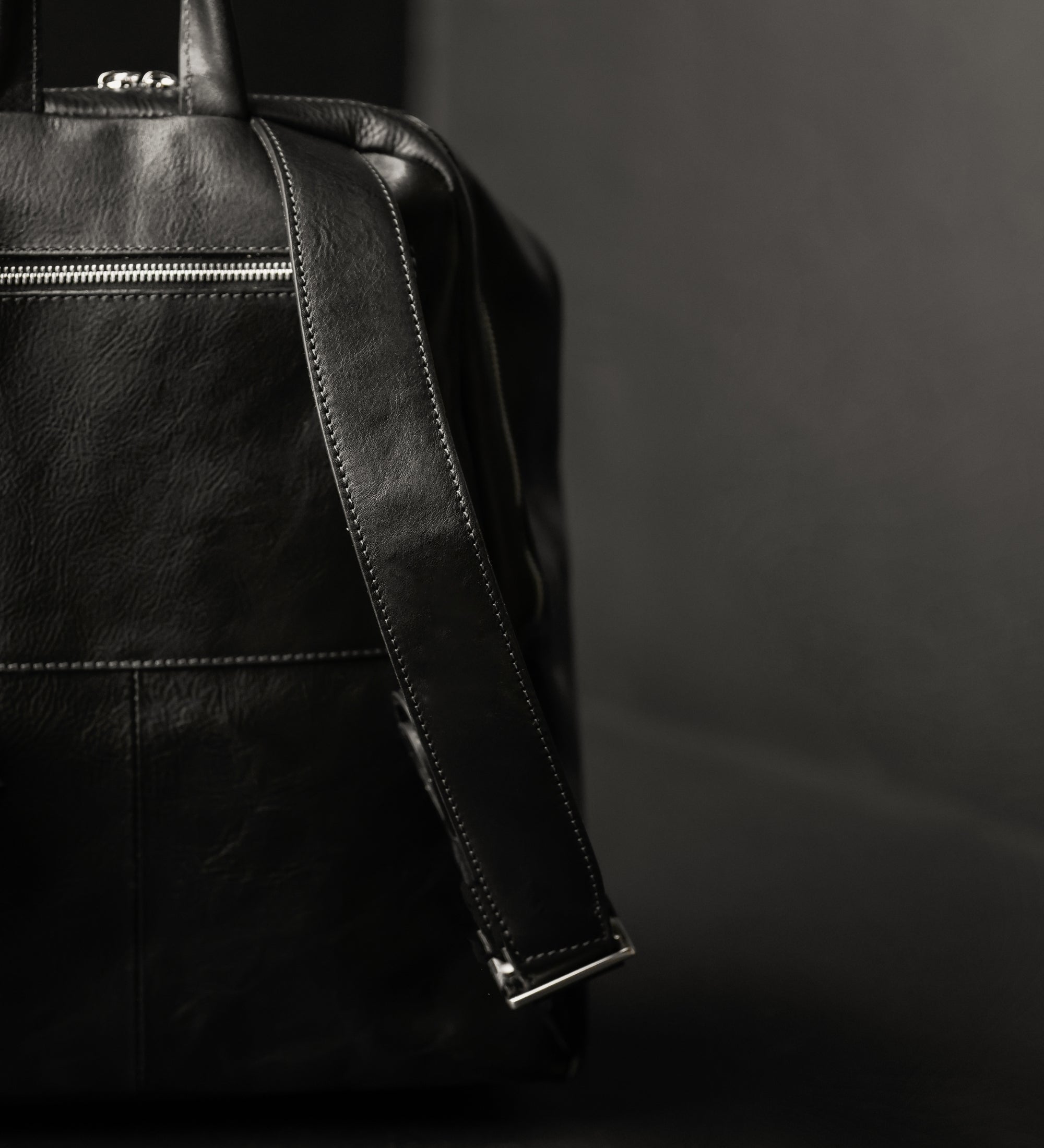 Leather Backpack - A Bend in the River