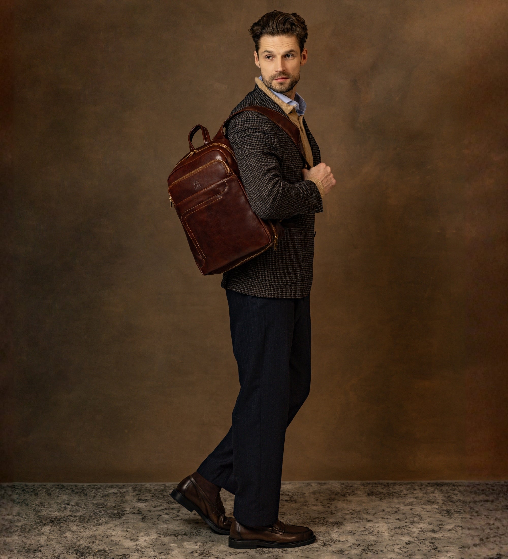 Large Leather Backpack