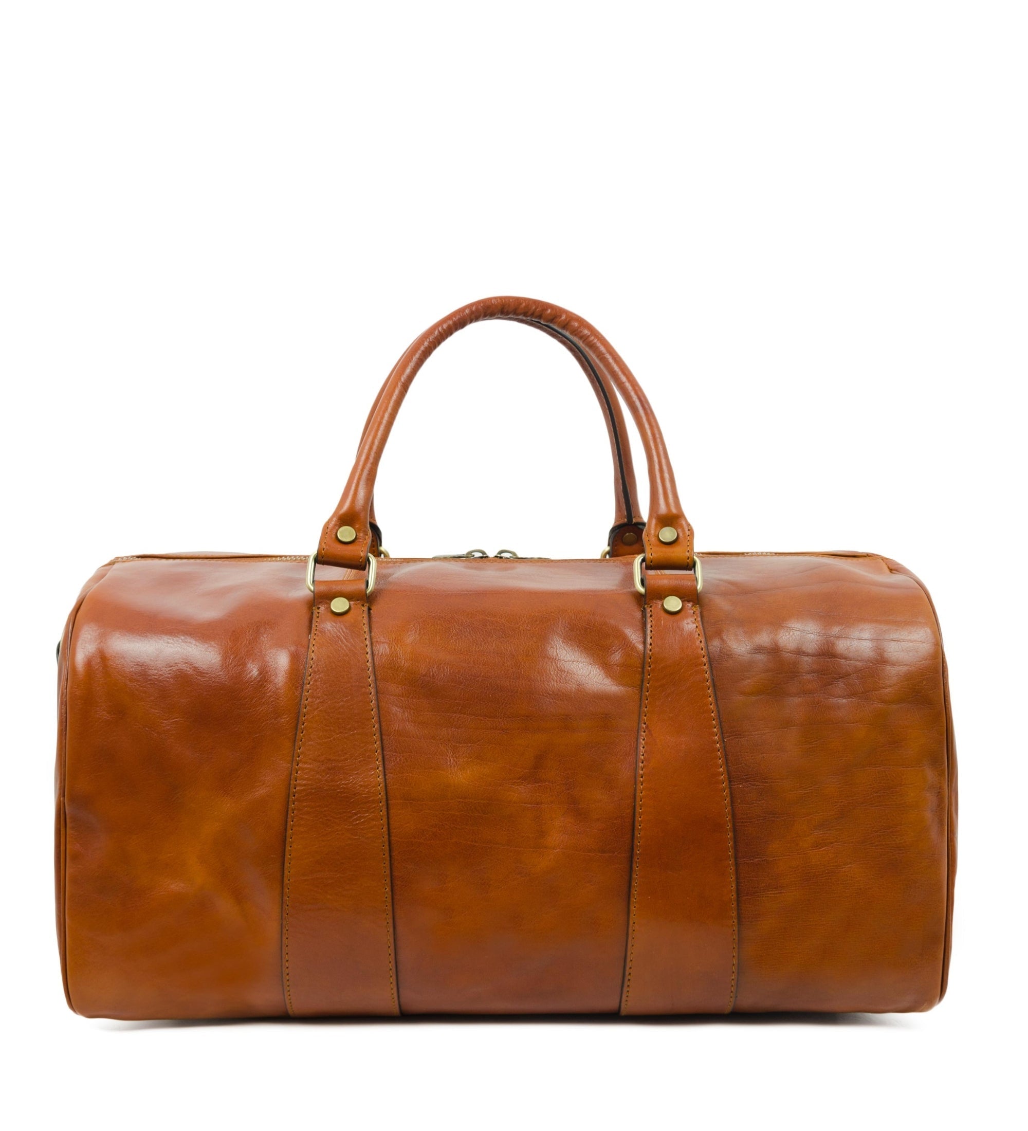 Full Grain Italian Leather Duffel Bag - Wise Children