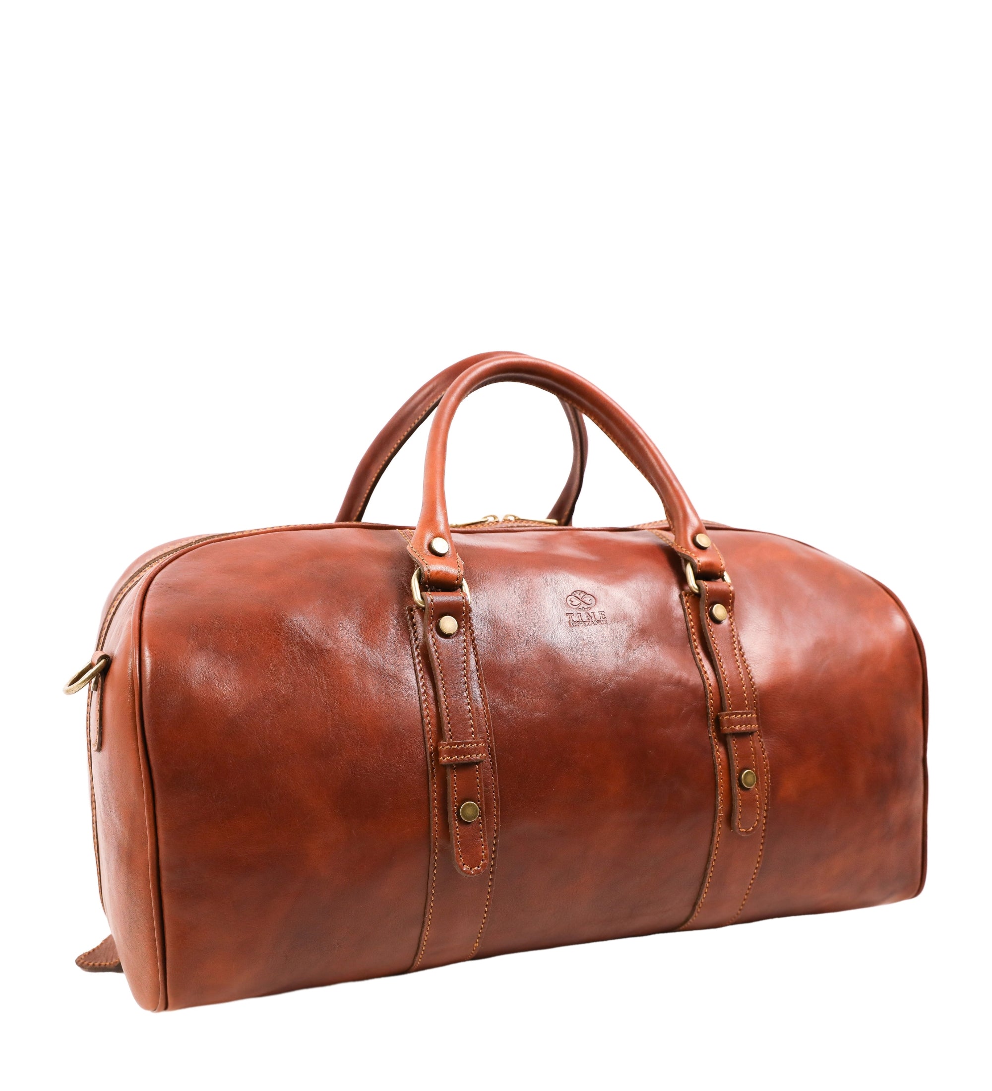 Full Grain Italian Leather Duffel Bag, Weekender Bag - Song of Solomon