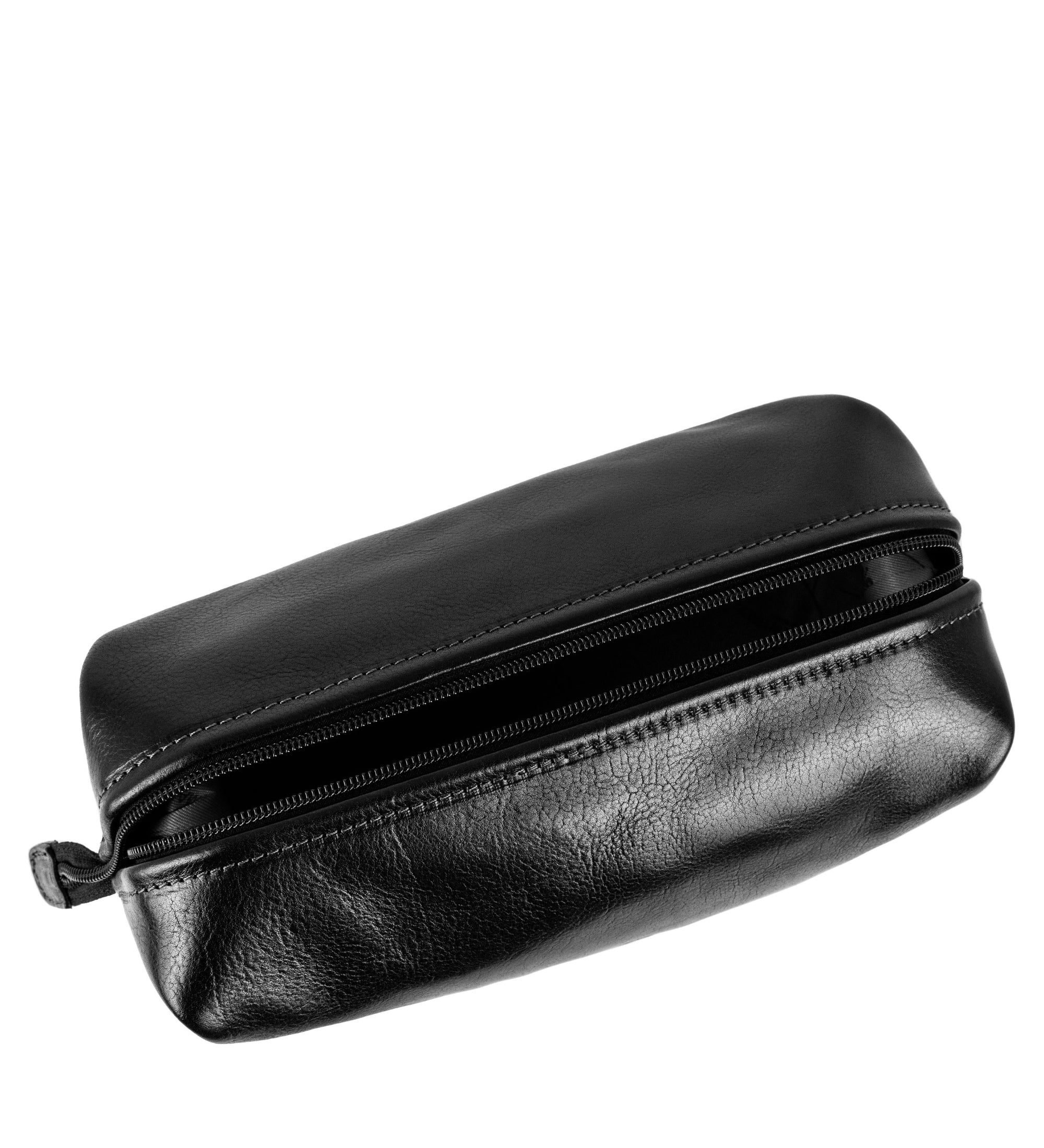 Small Leather Toiletry Bag - Four Past Midnight