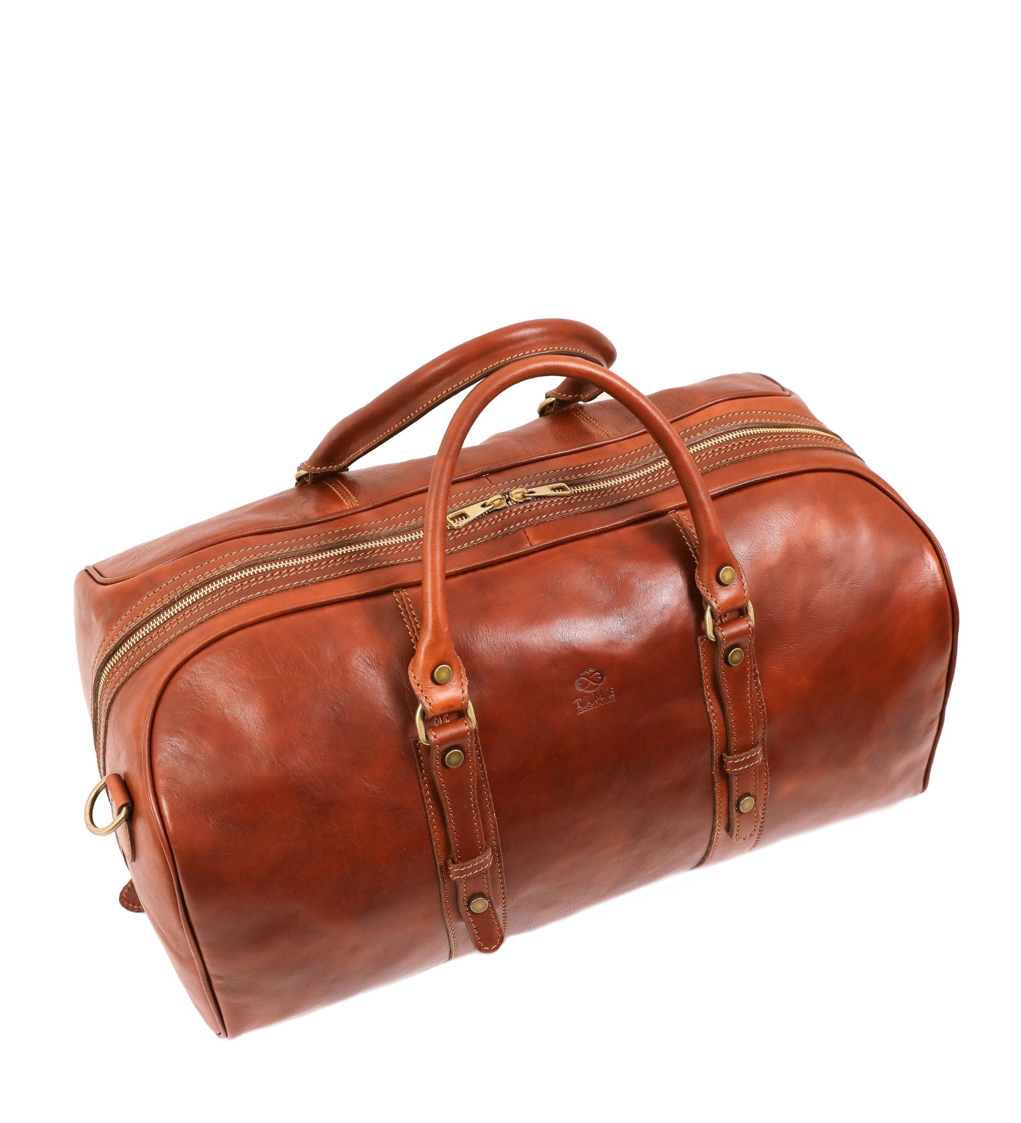 Full Grain Italian Leather Duffel Bag, Weekender Bag - Song of Solomon