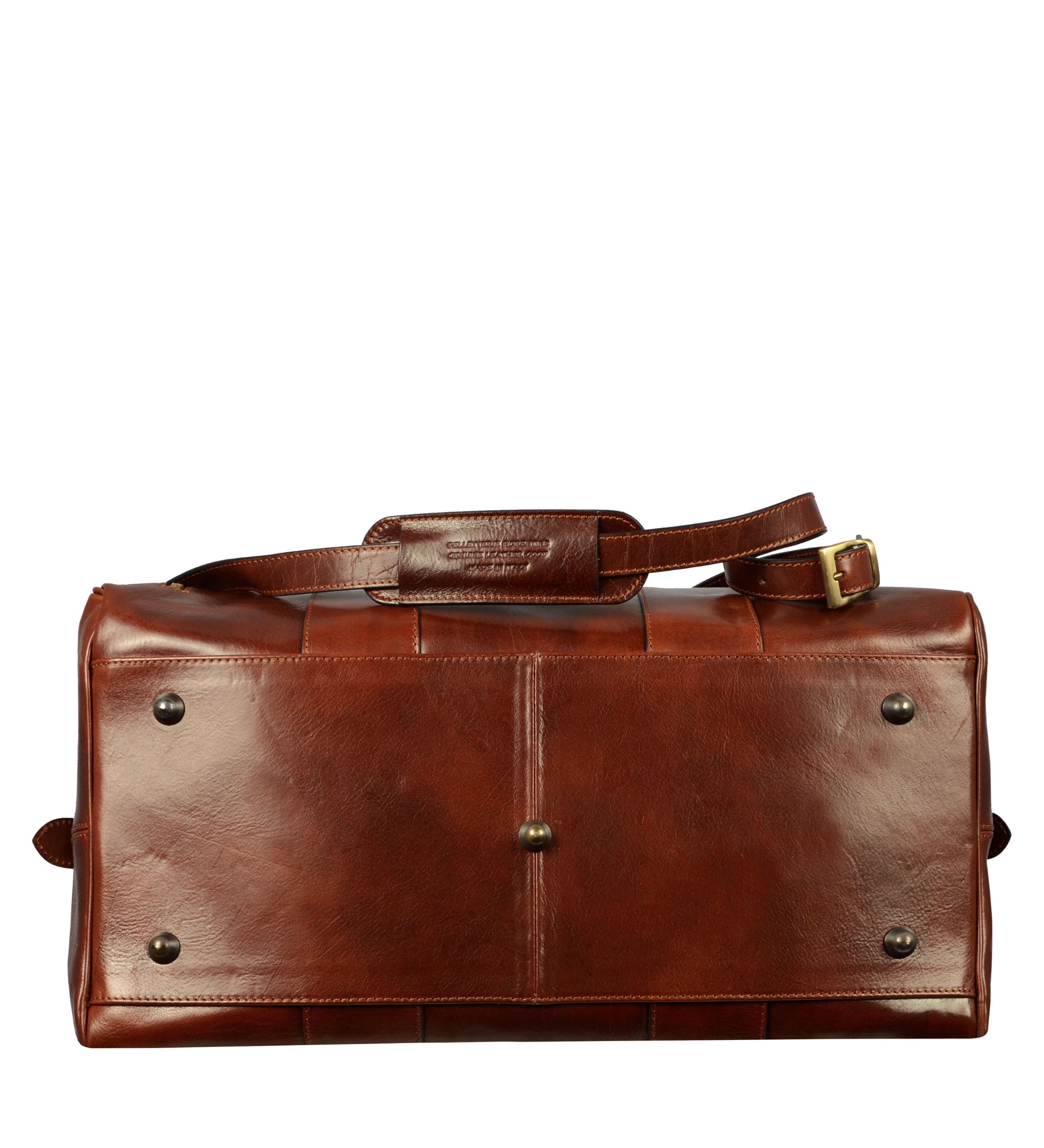 Full Grain Italian Leather Duffel Bag - Wise Children