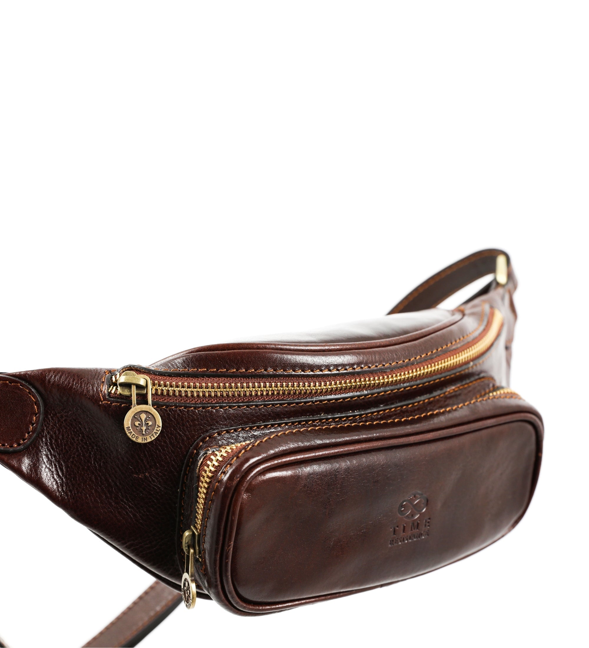 Full Grain Italian Leather Fanny Pack Belly Bag / Bum Bag - Independent People