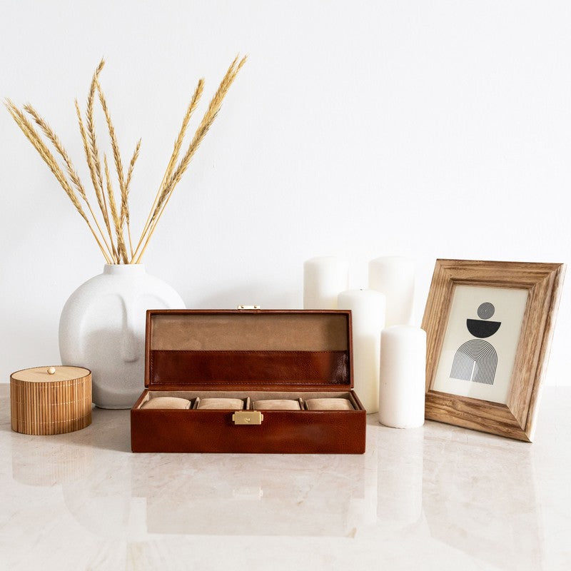 Leather Watch Box, Watch Organiser - Herzog