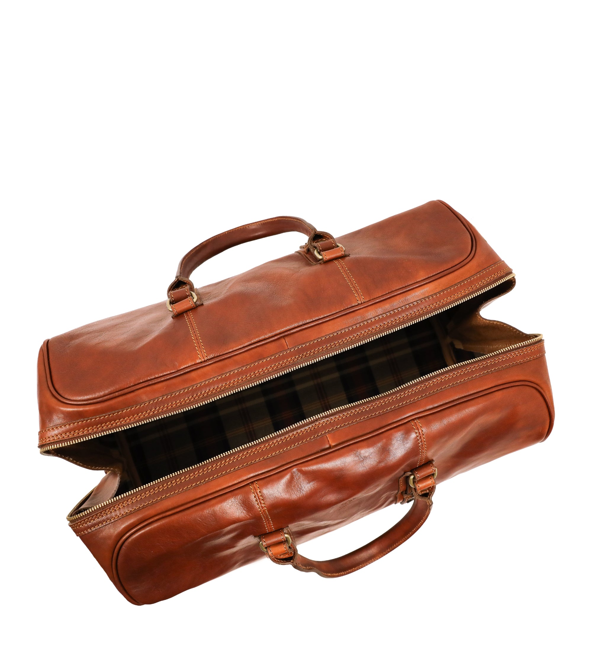 Full Grain Italian Leather Duffel Bag, Weekender Bag - Song of Solomon