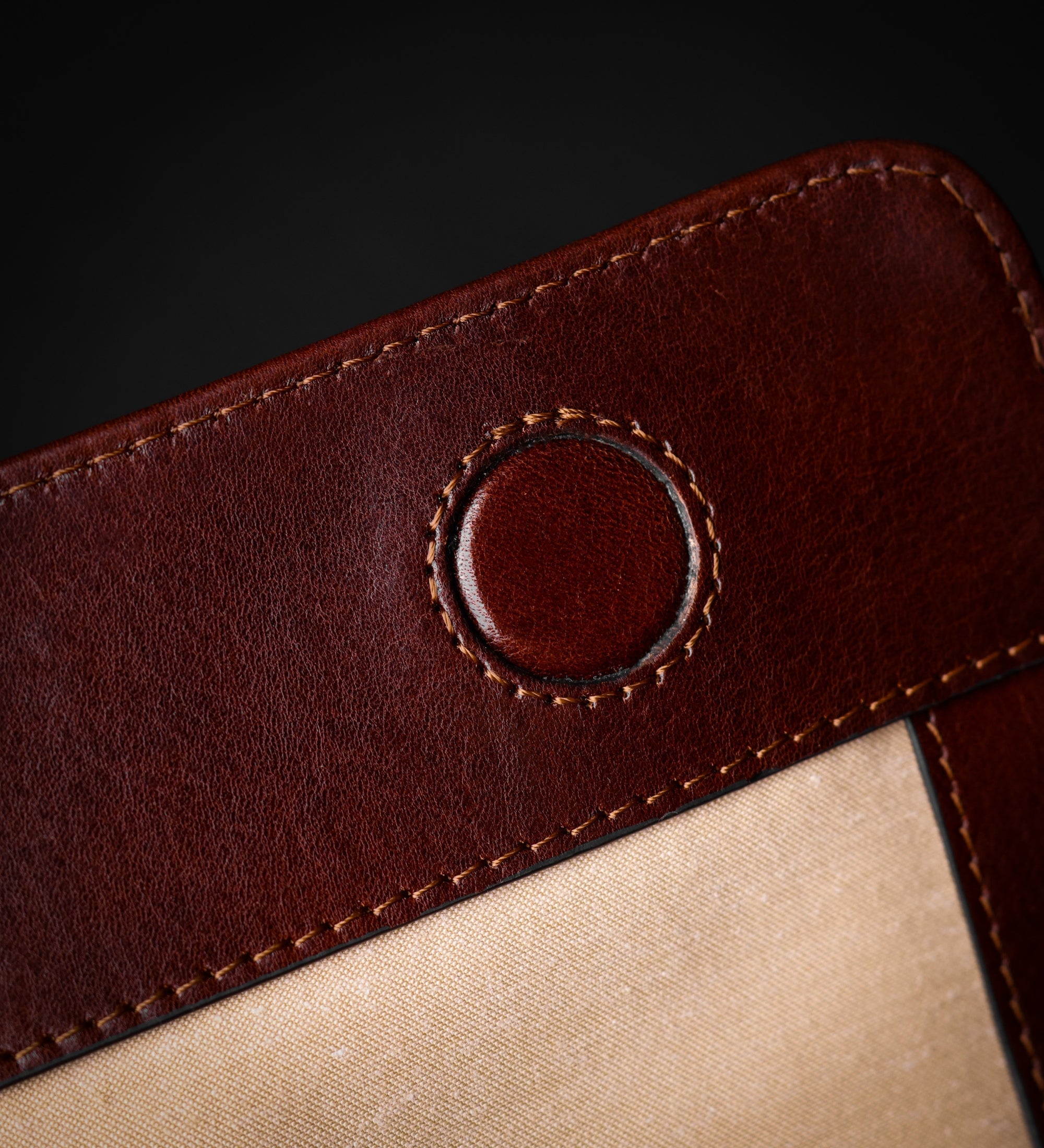 Large Leather Briefcase Laptop Bag - The Chateau