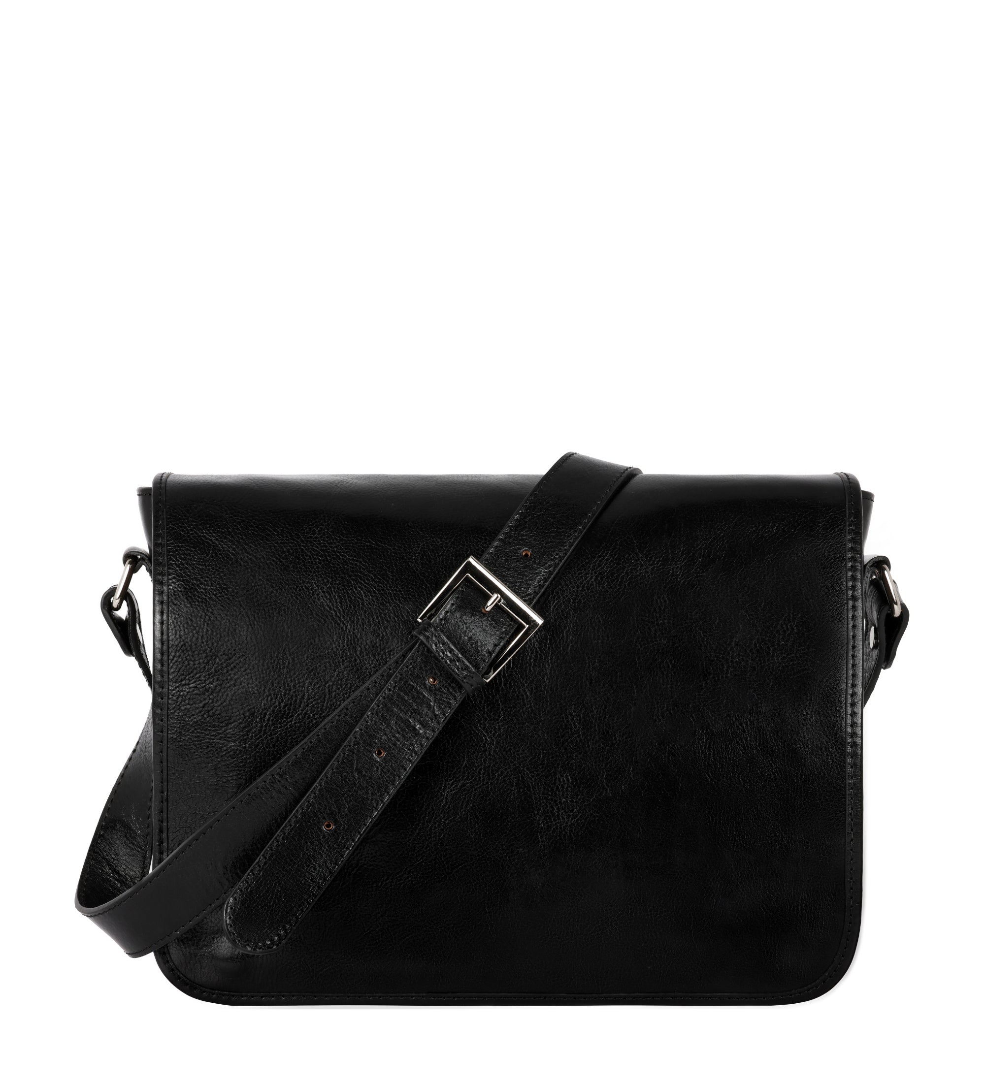 Time Resistance Full Grain Italian Leather Messenger Bag – The