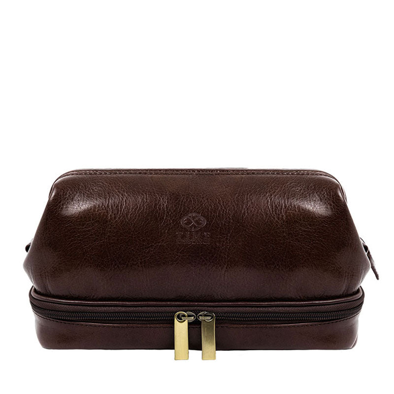 Leather Toiletry Bag, Waterproof - Midnight's Children