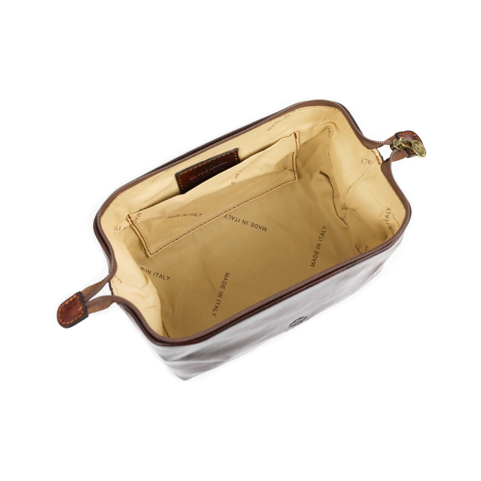 Small Leather Toiletry Bag - Four Past Midnight