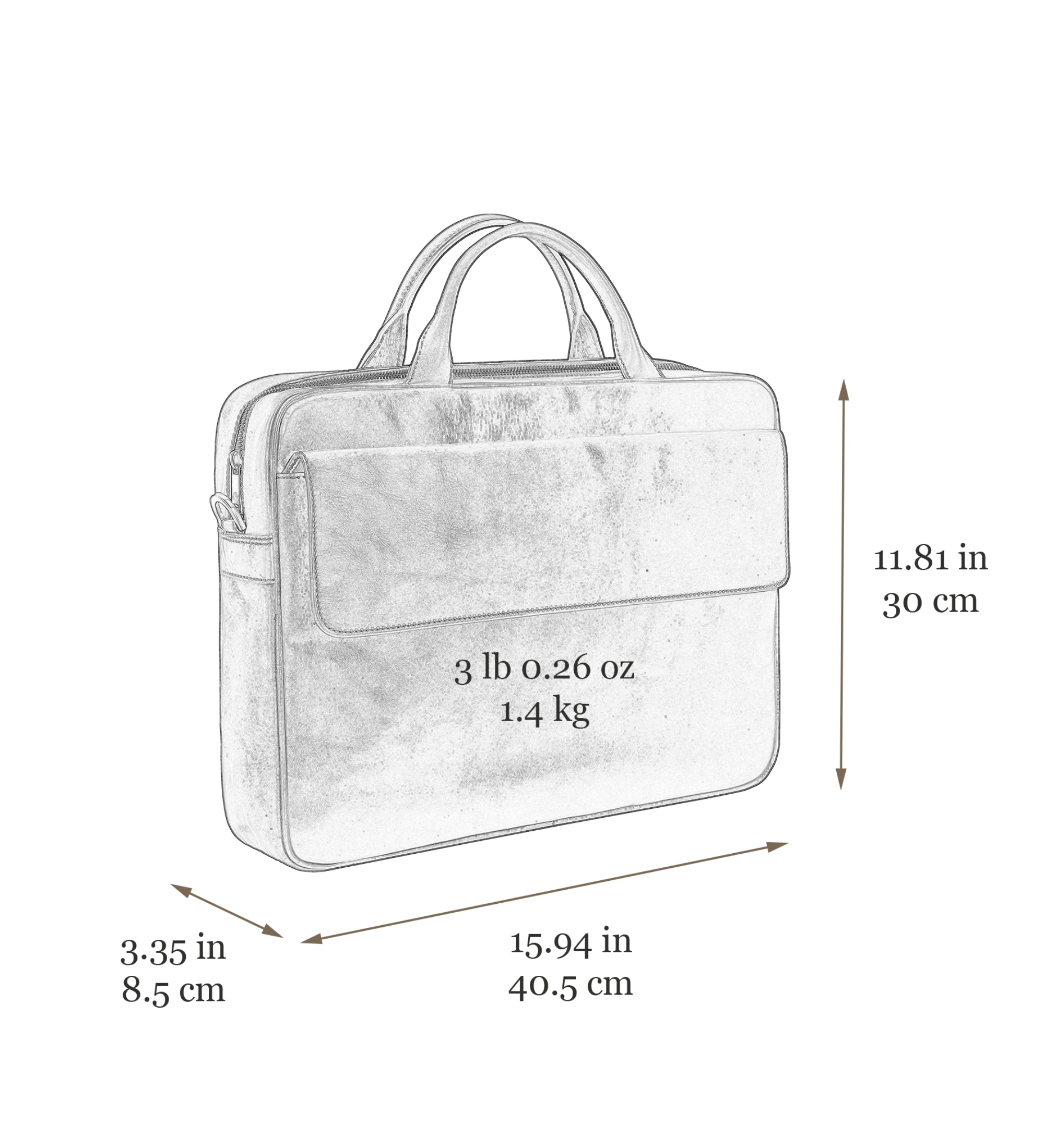 Womens Leather Briefcase Laptop Bag - The Sheltering Sky