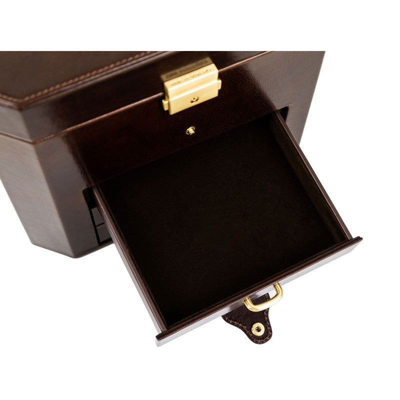 Large Leather Jewelry Box - A Handful of Dust