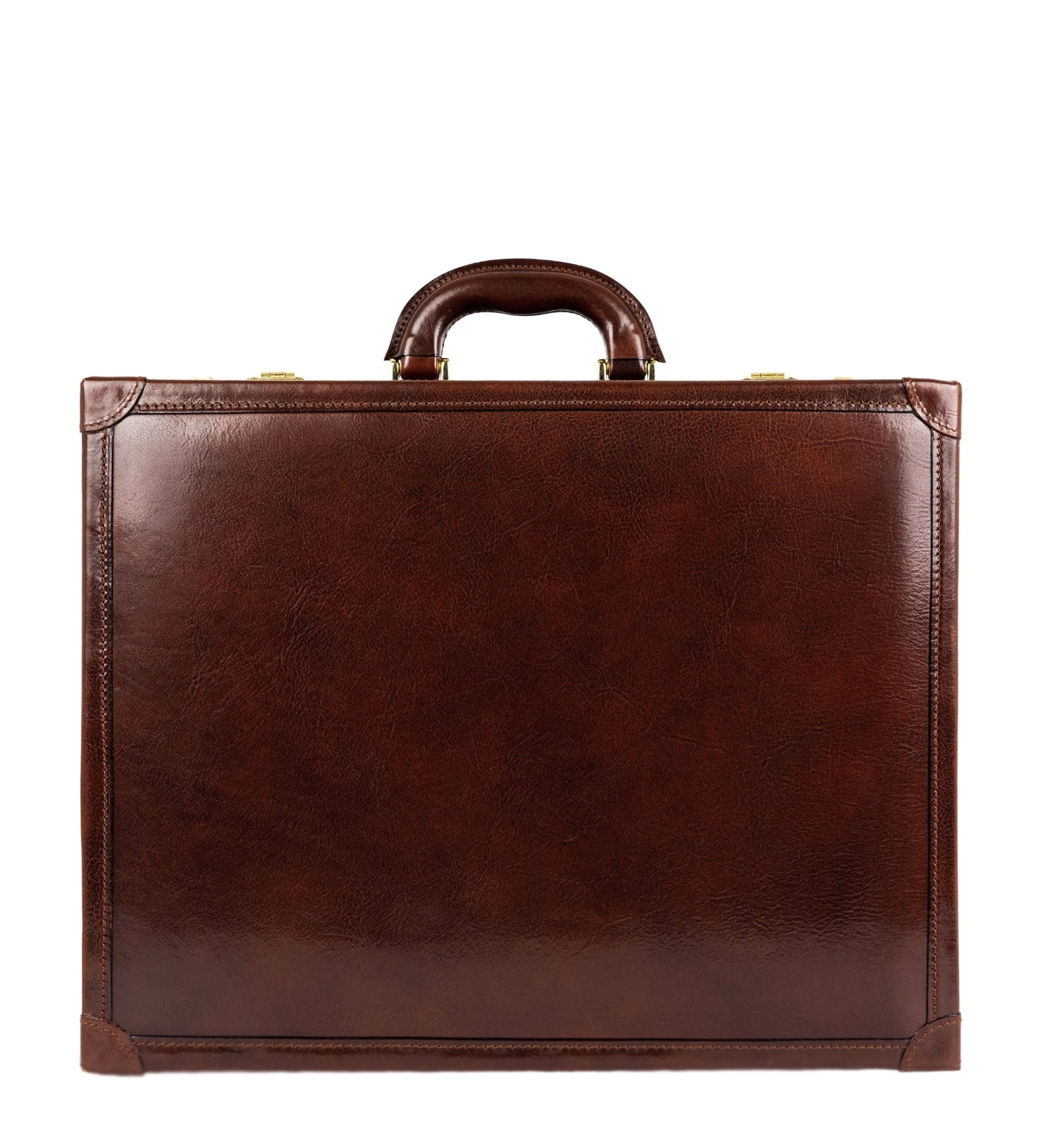 Small Leather Attach Case Briefcase - The House of Mirth