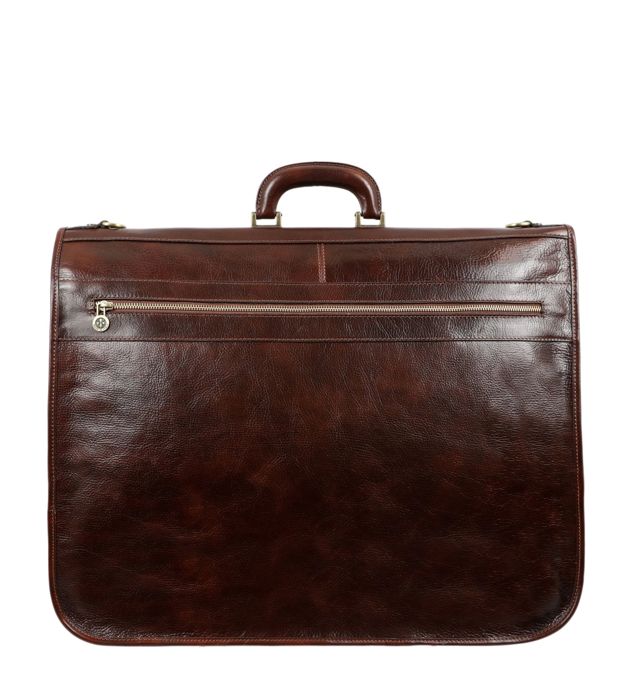 Full Grain Italian Leather Suit / Garment Bag - Great Expectations