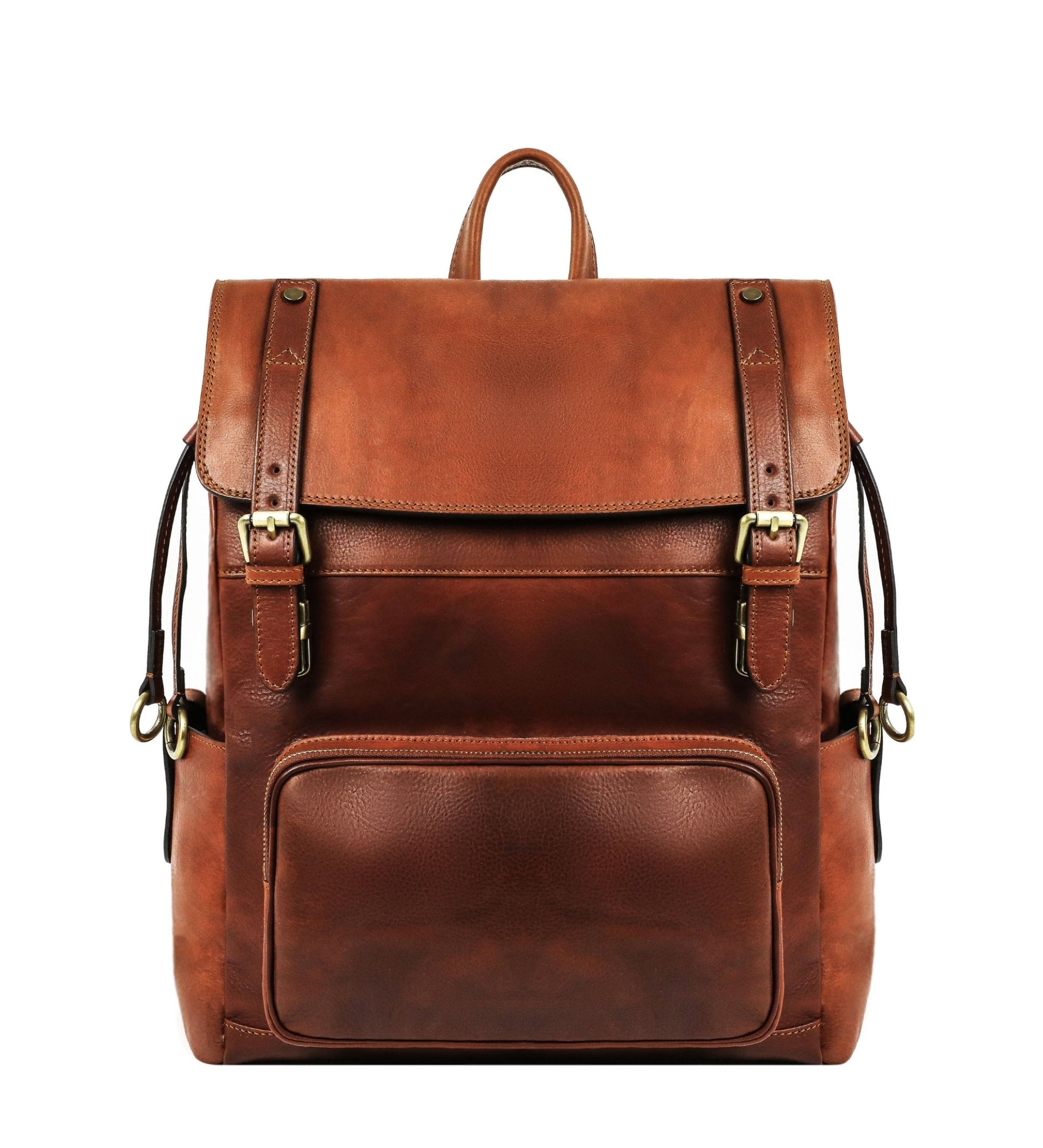 Full Grain Italian Leather Backpack - The Good Earth