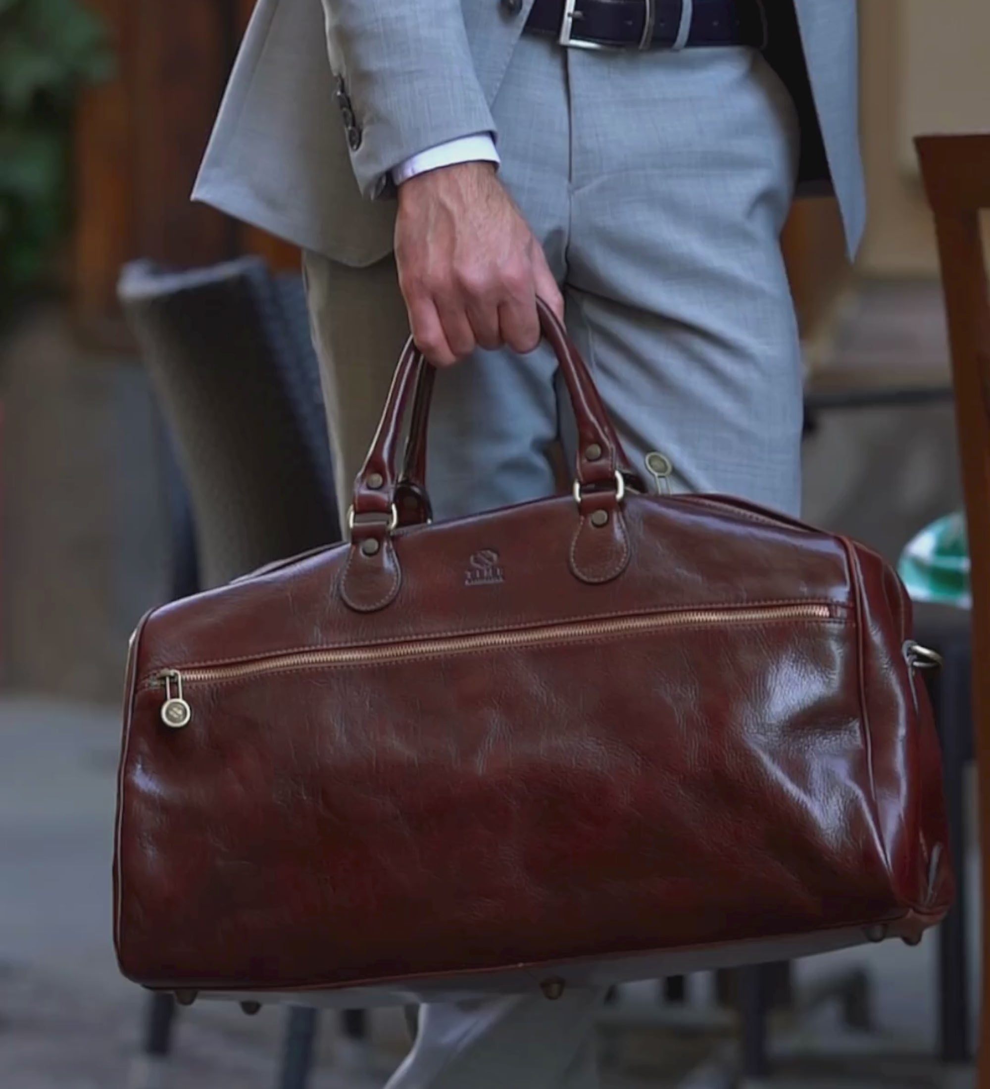 Leather Duffel Bag - Fear and Loathing in Las Vegas