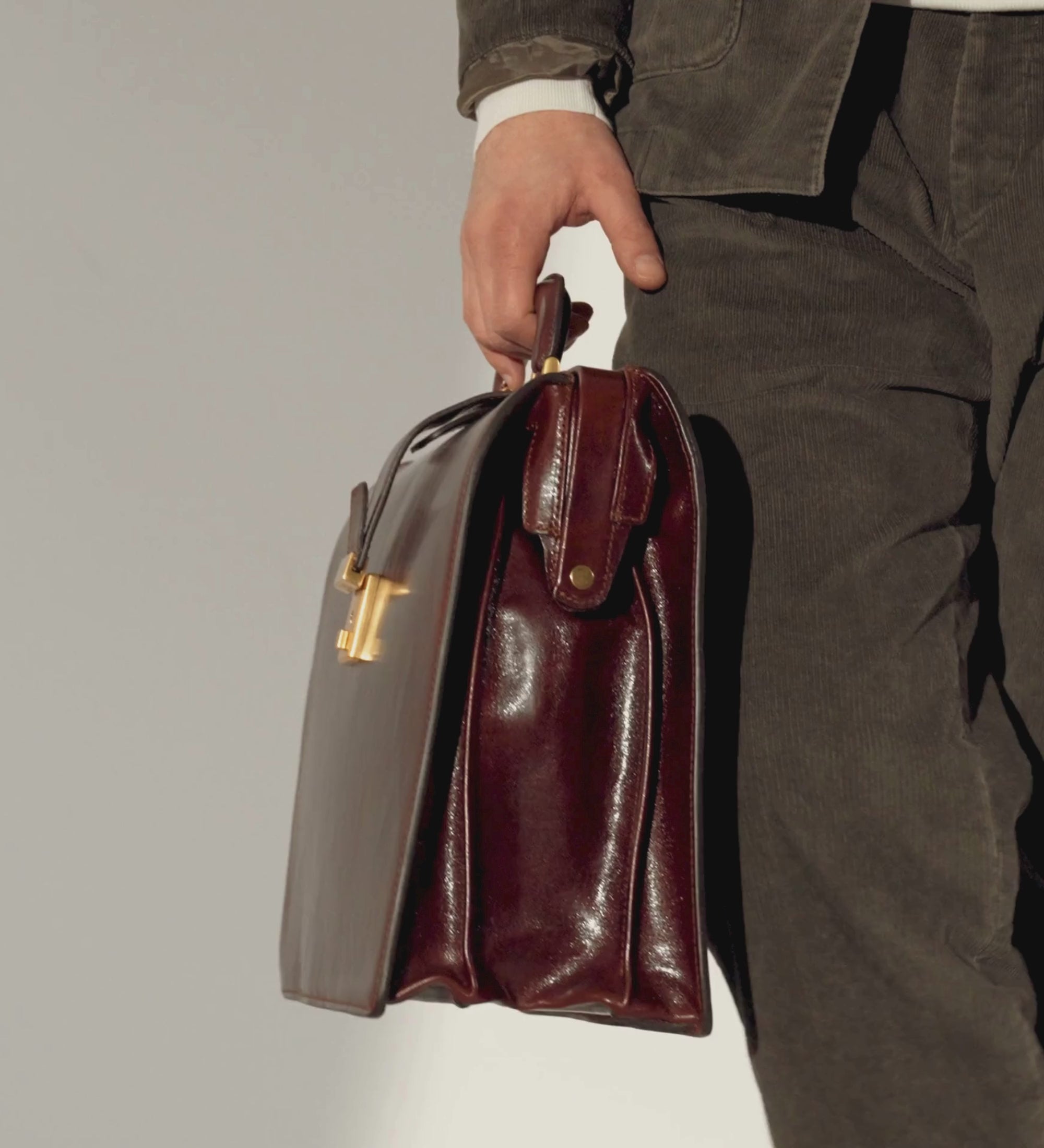 Large Leather Briefcase - The Firm