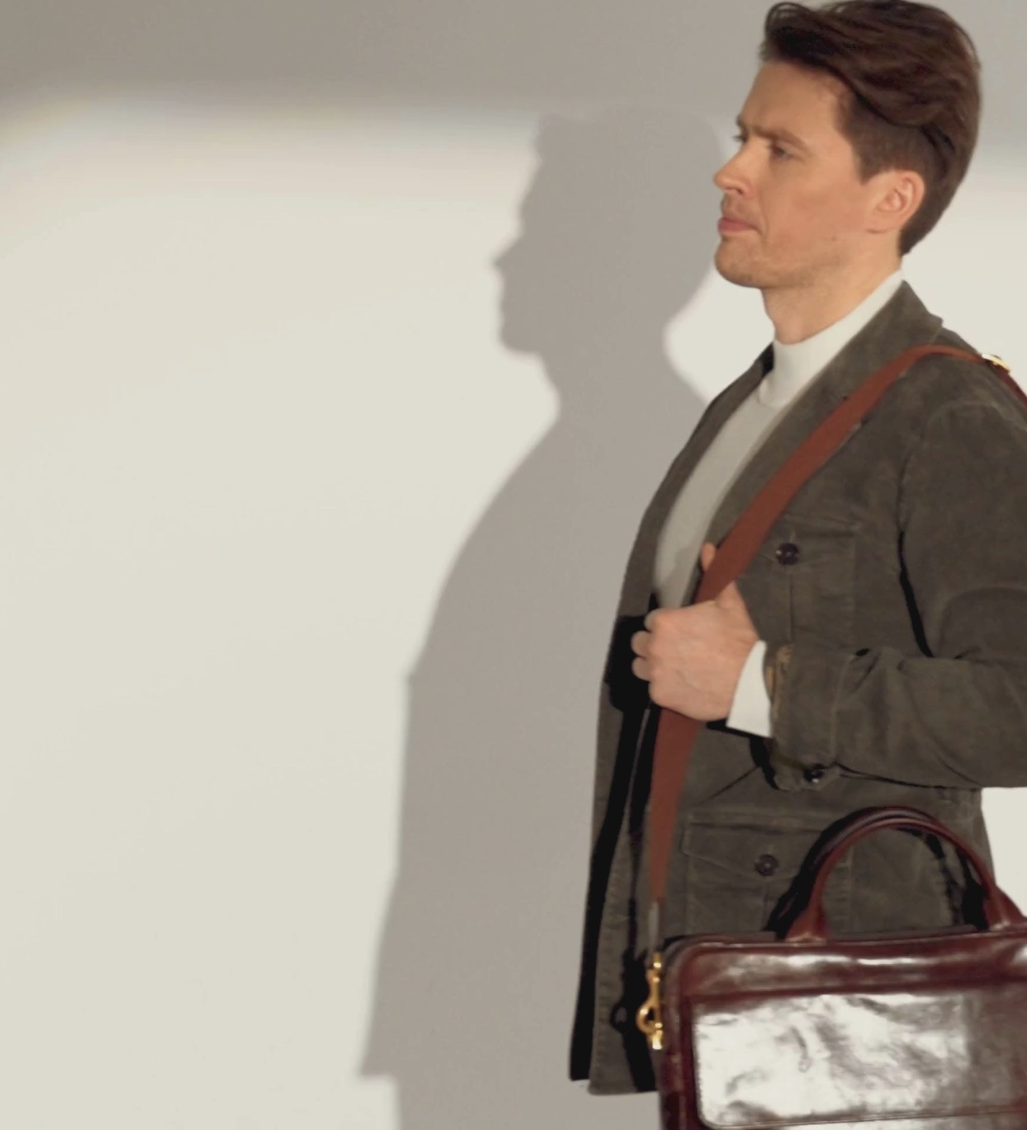 Leather Briefcase Laptop Bag - The Sheltering Sky