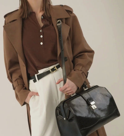 Small Leather Doctor Bag for Women- David Copperfield