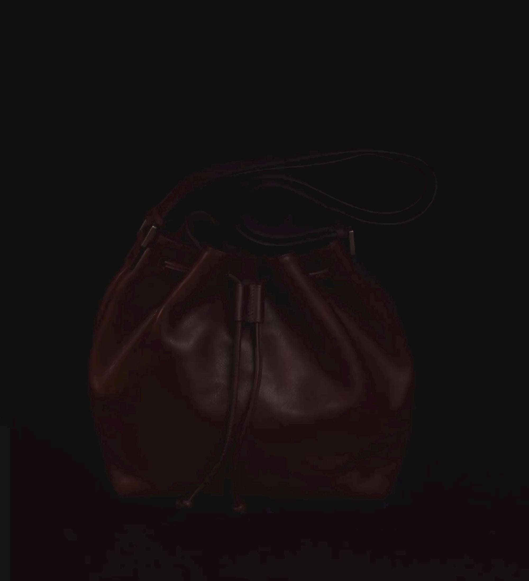 Leather Bucket Bag for Women - Sybil