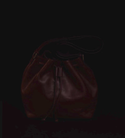 Leather Bucket Bag for Women - Sybil