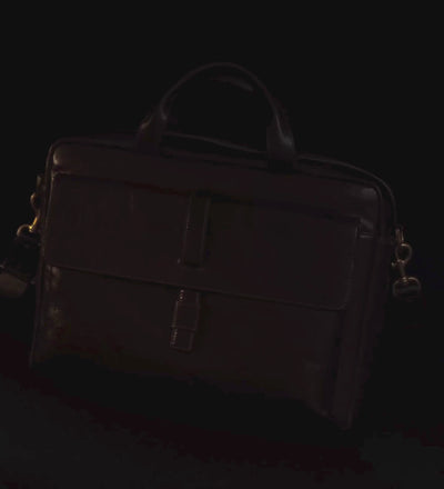 Large Leather Briefcase Laptop Bag for Women - The Chateau