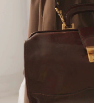 Small Leather Doctor Bag for Women- David Copperfield